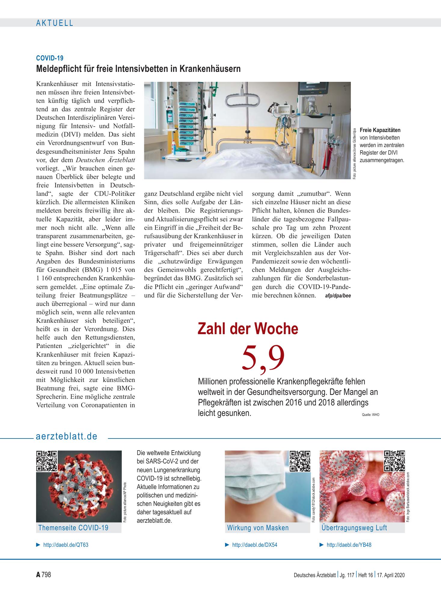 Vorschauseite 1: aerzteblatt.de – Deutsches Ärzteblatt