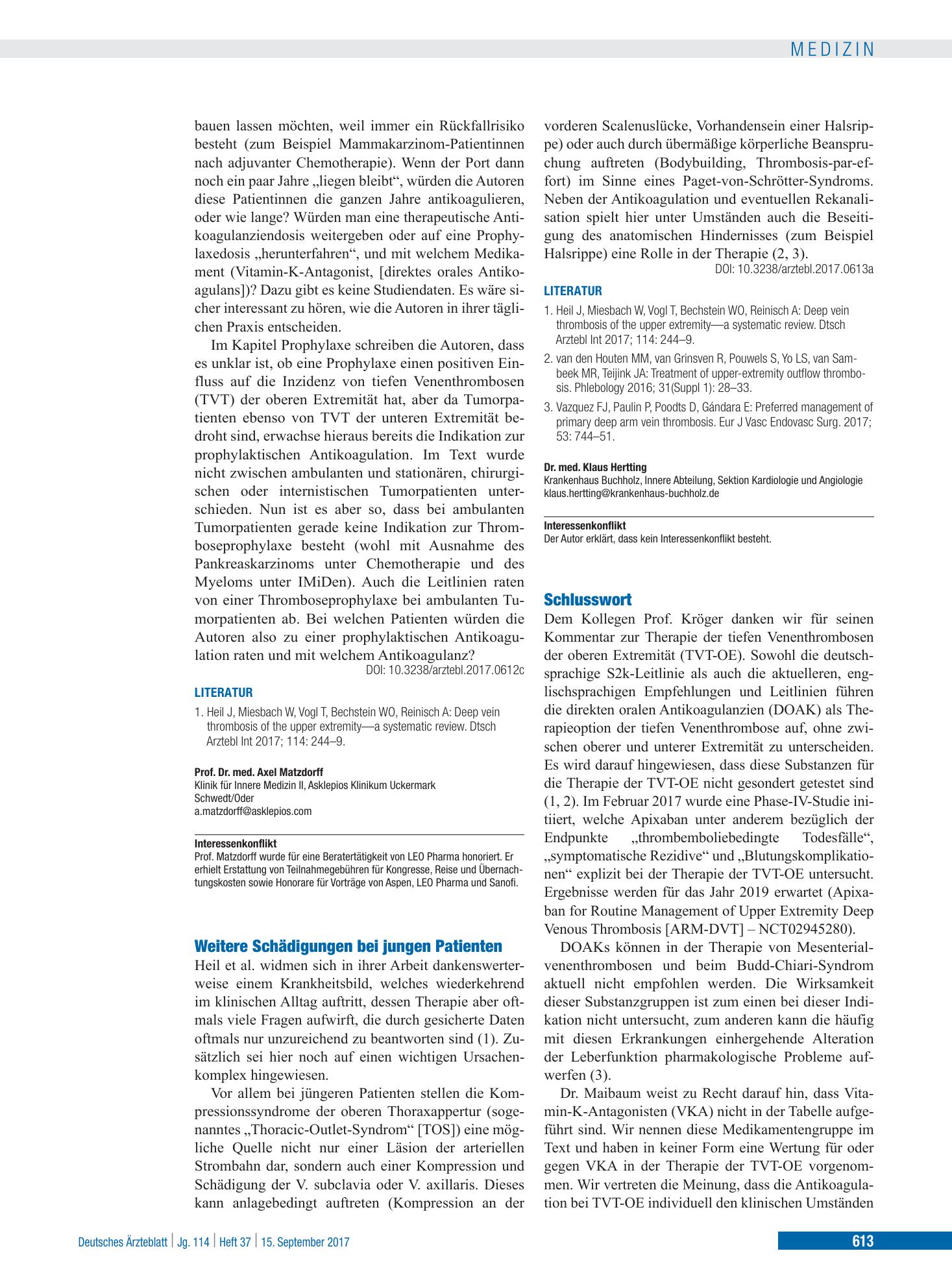 Vorschauseite 1: Schlusswort – Deutsches Ärzteblatt
