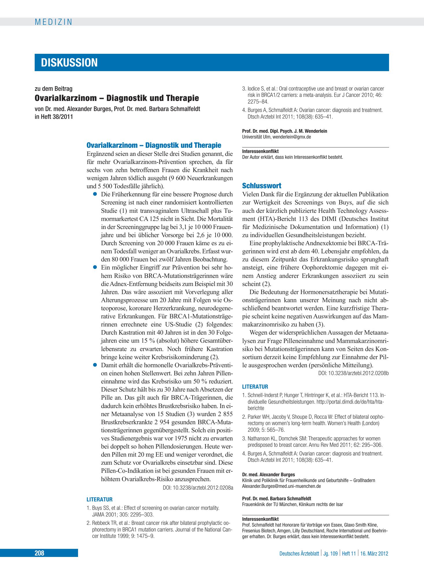 Vorschauseite 1: Schlusswort – Deutsches Ärzteblatt