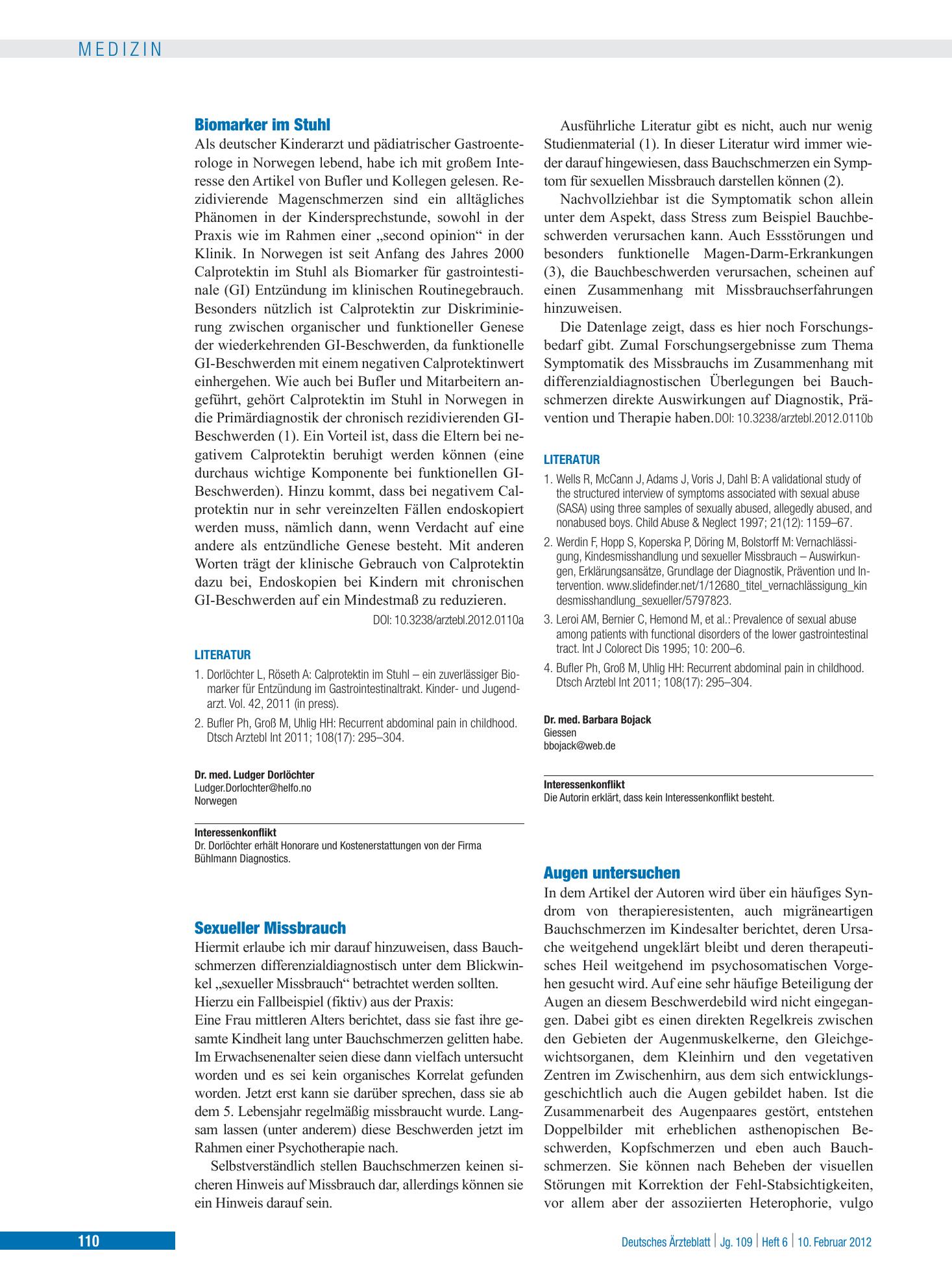 Vorschauseite 1: Augen untersuchen – Deutsches Ärzteblatt