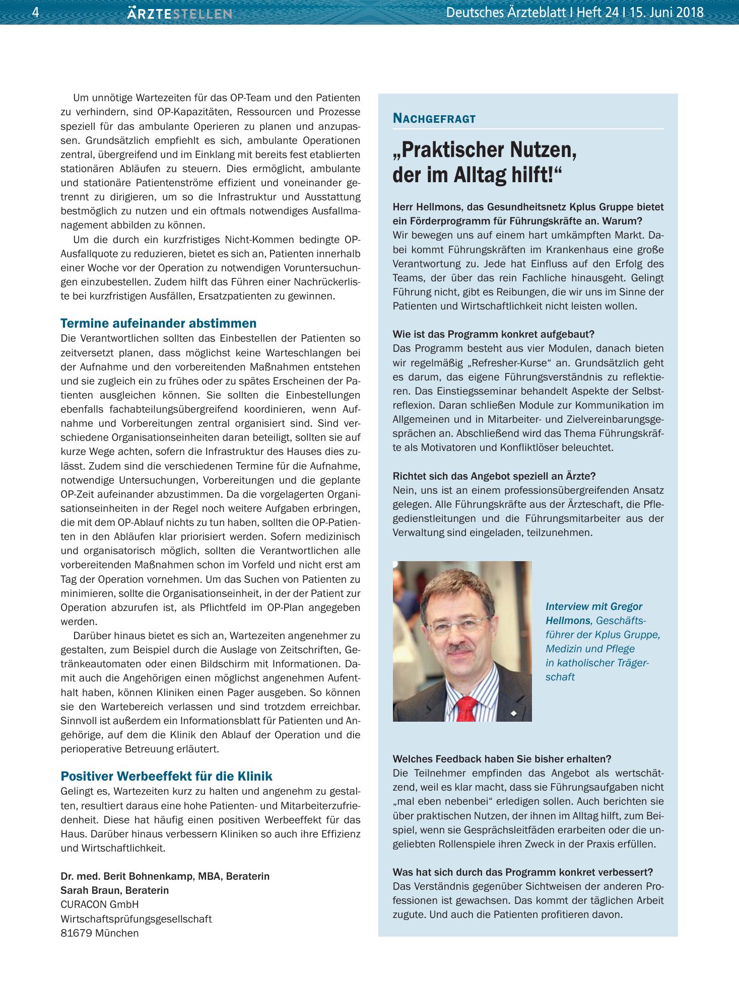 Vorschauseite 1: „Praktischer Nutzen, der im Alltag hilft!“ – Deutsches Ärzteblatt