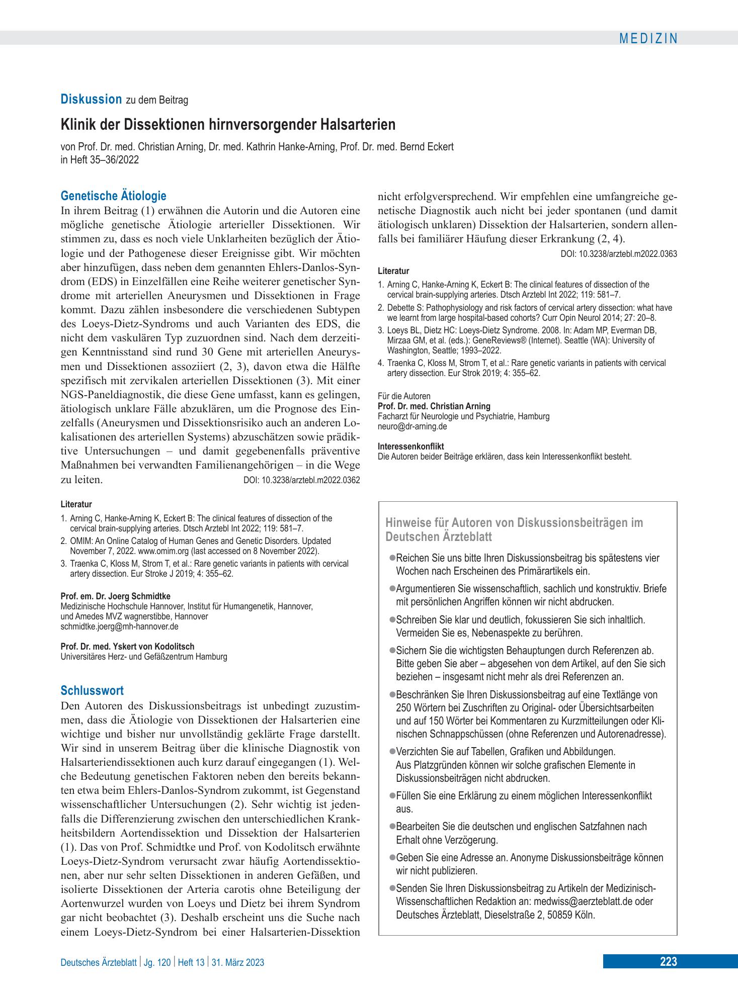 Vorschauseite 1: Schlusswort – Deutsches Ärzteblatt