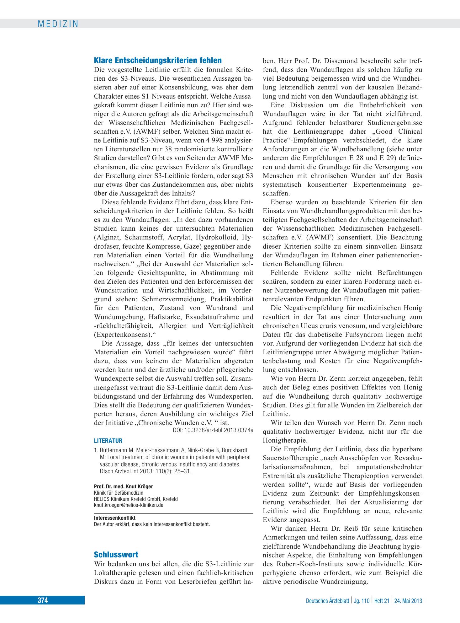Vorschauseite 1: Schlusswort – Deutsches Ärzteblatt