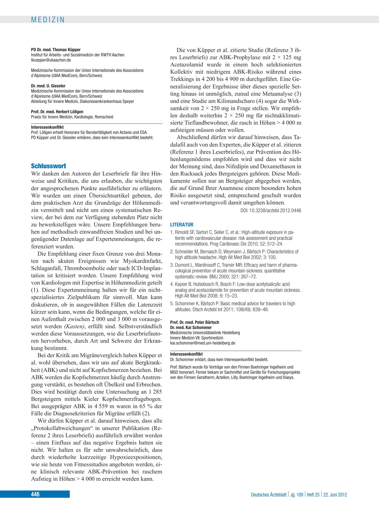 Vorschauseite 1: Schlusswort – Deutsches Ärzteblatt