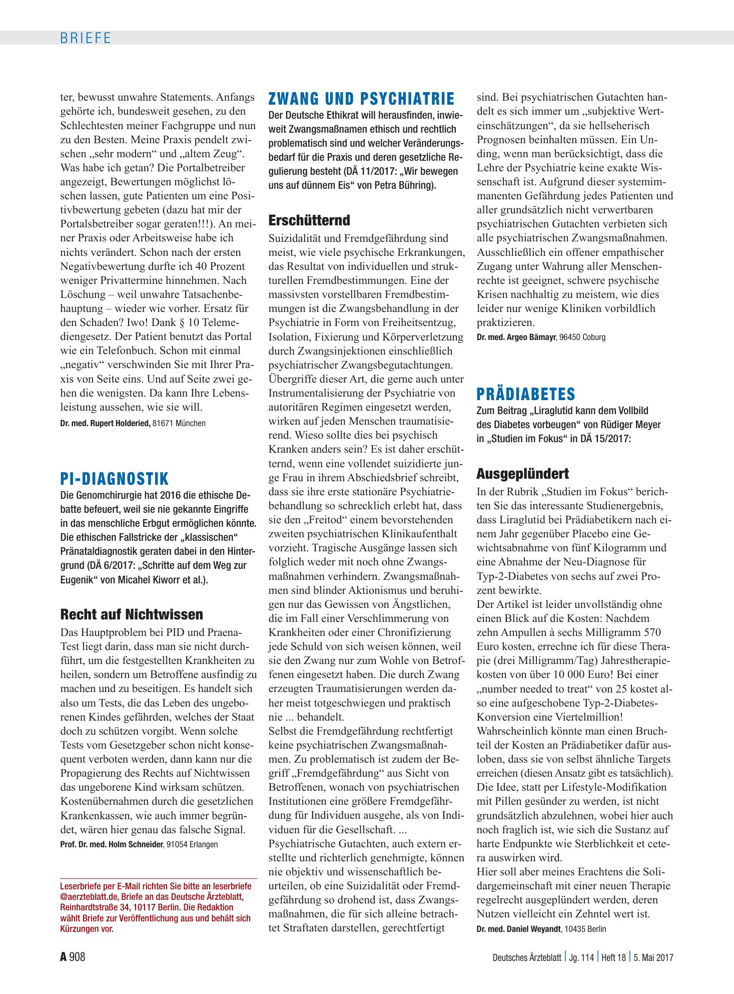 Vorschauseite 1: Prädiabetes: Ausgeplündert – Deutsches Ärzteblatt