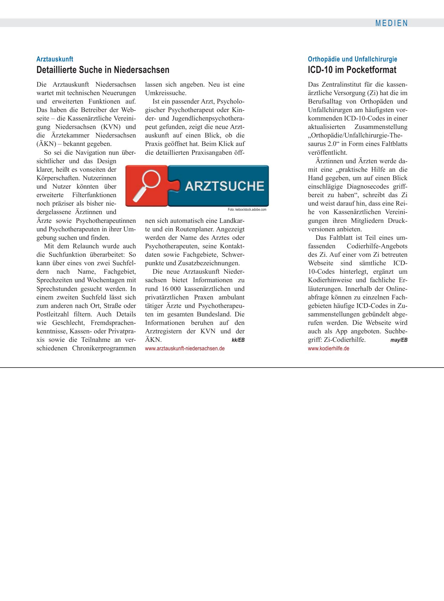 Vorschauseite 1: Orthopädie und Unfallchirurgie: ICD-10 im Pocketformat – Deutsches Ärzteblatt