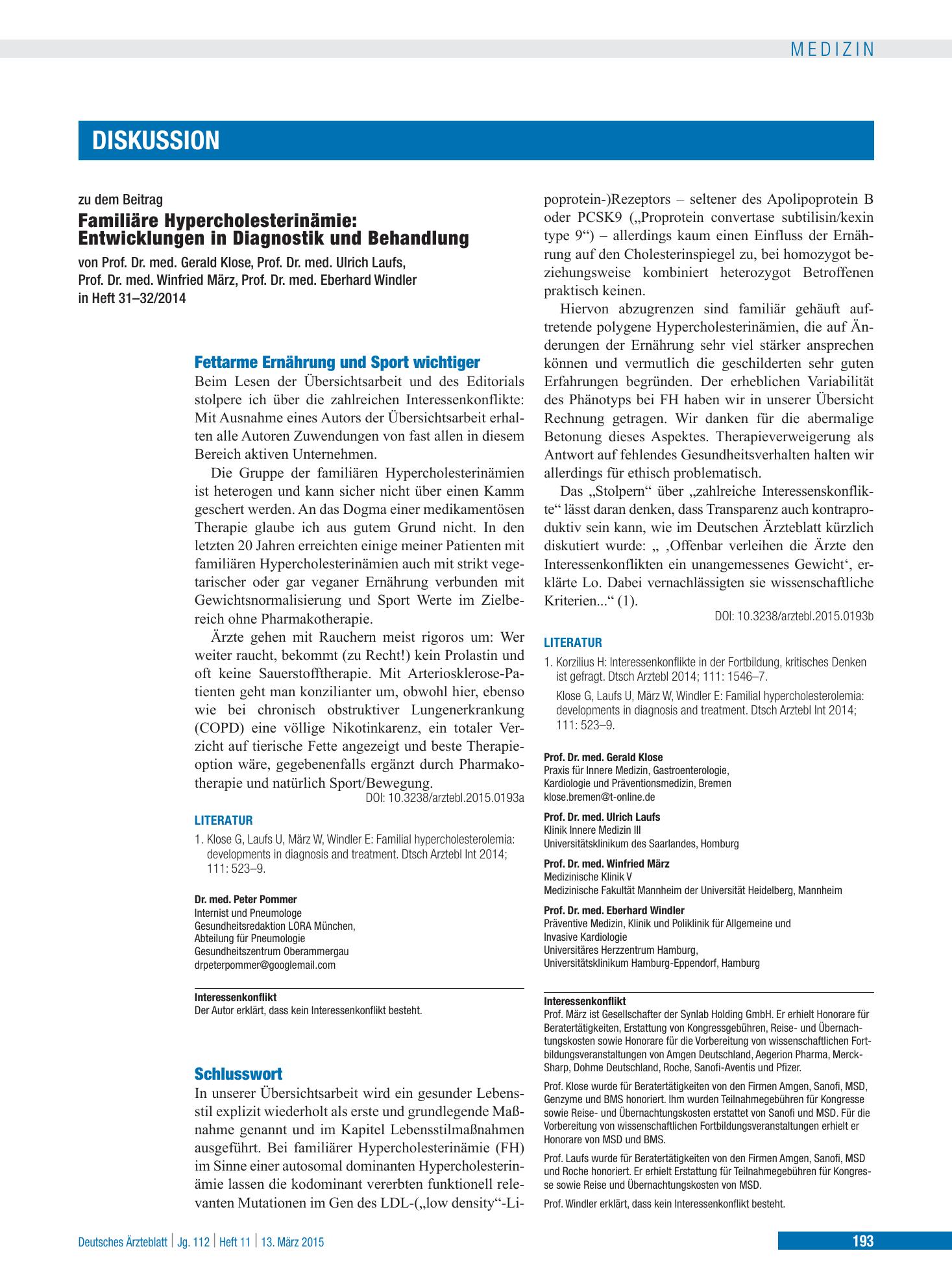 Vorschauseite 1: Schlusswort – Deutsches Ärzteblatt
