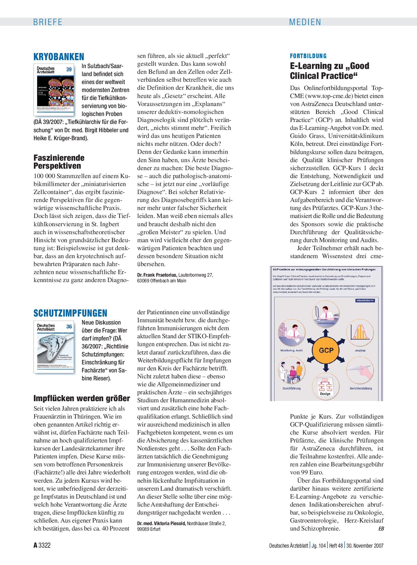 Vorschauseite 1: Schutzimpfungen: Impflücken werden größer – Deutsches Ärzteblatt