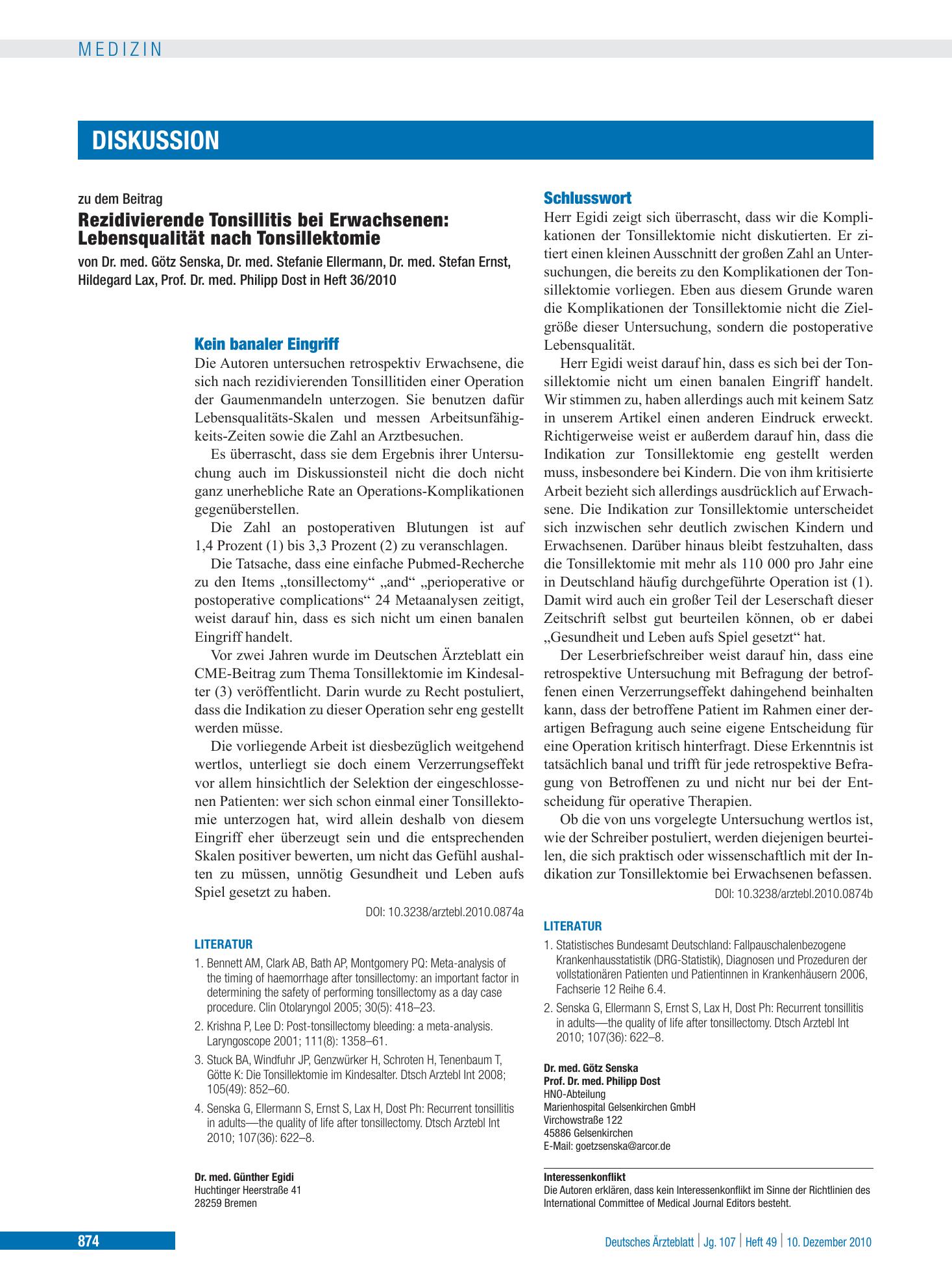 Vorschauseite 1: Schlusswort – Deutsches Ärzteblatt