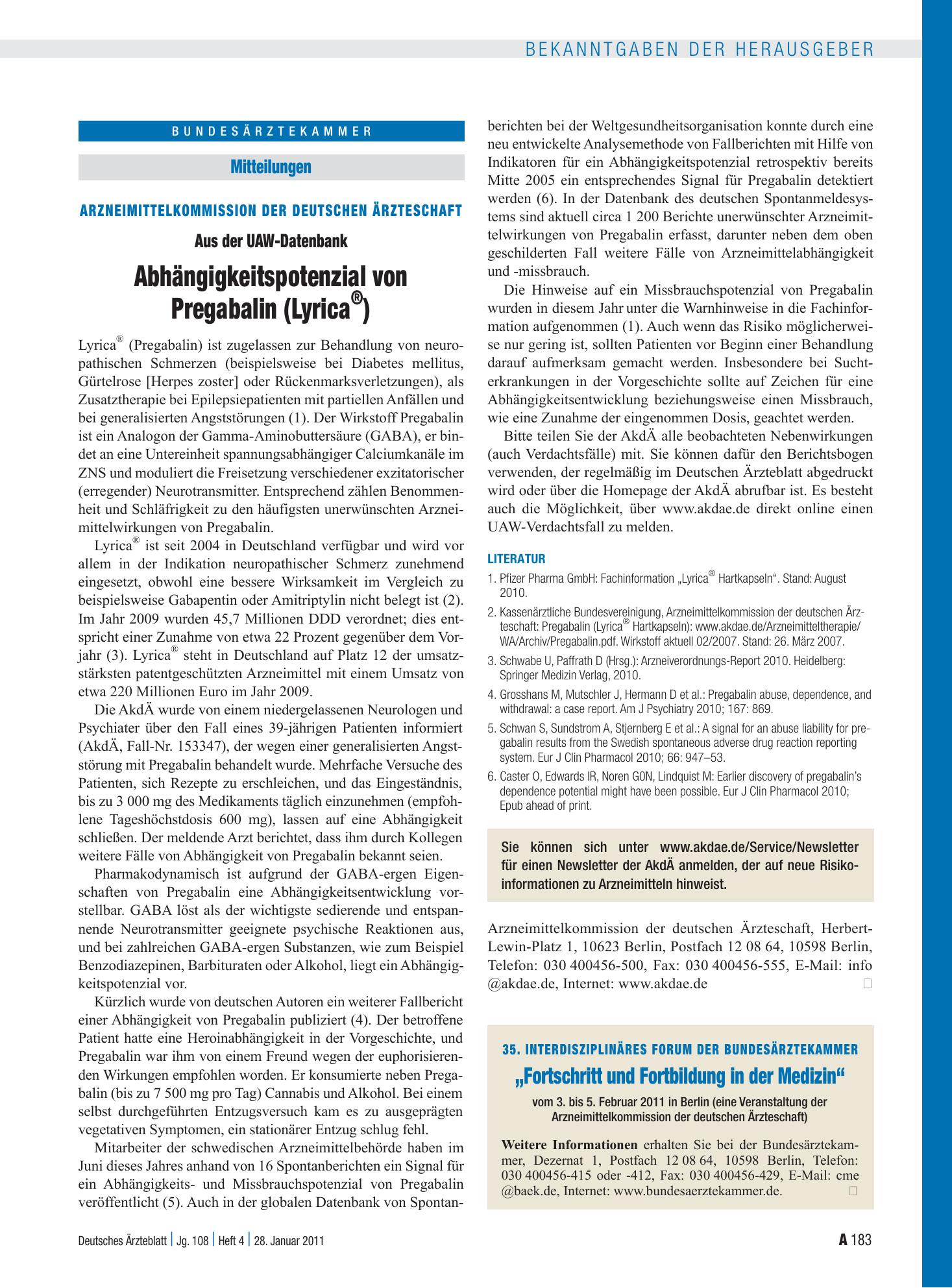 Vorschauseite 1: 35. Interdisziplinäres Forum der Bundesärztekammer: „Fortschritt und Fortbildung in der Medizin“ – Deutsches Ärzteblatt