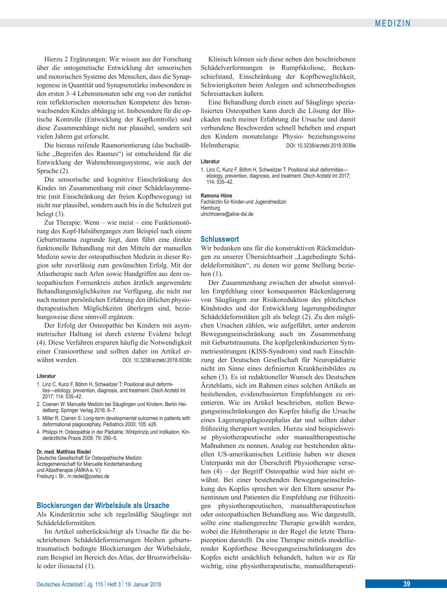 Vorschauseite 1: Schlusswort – Deutsches Ärzteblatt