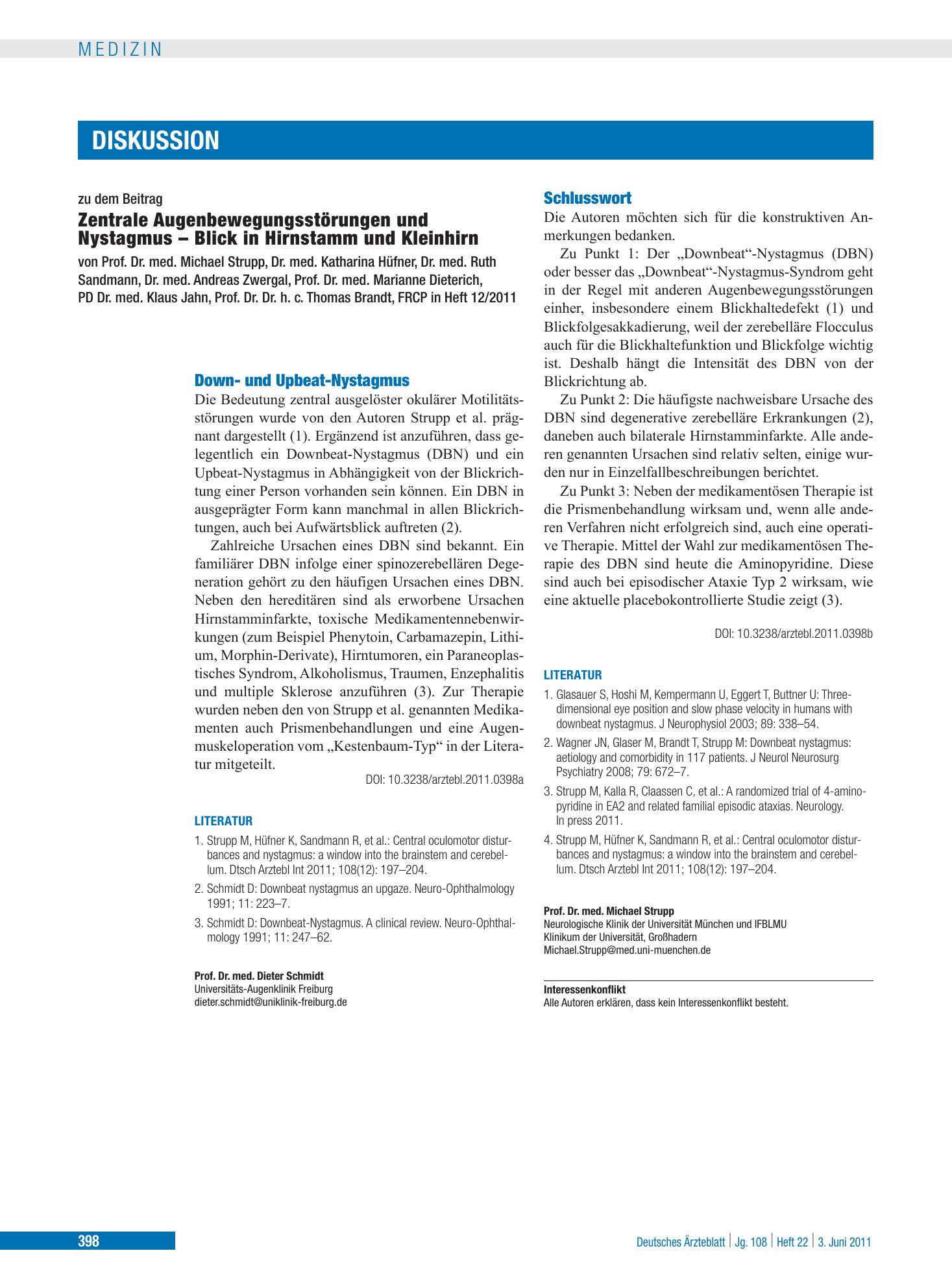 Vorschauseite 1: Schlusswort – Deutsches Ärzteblatt