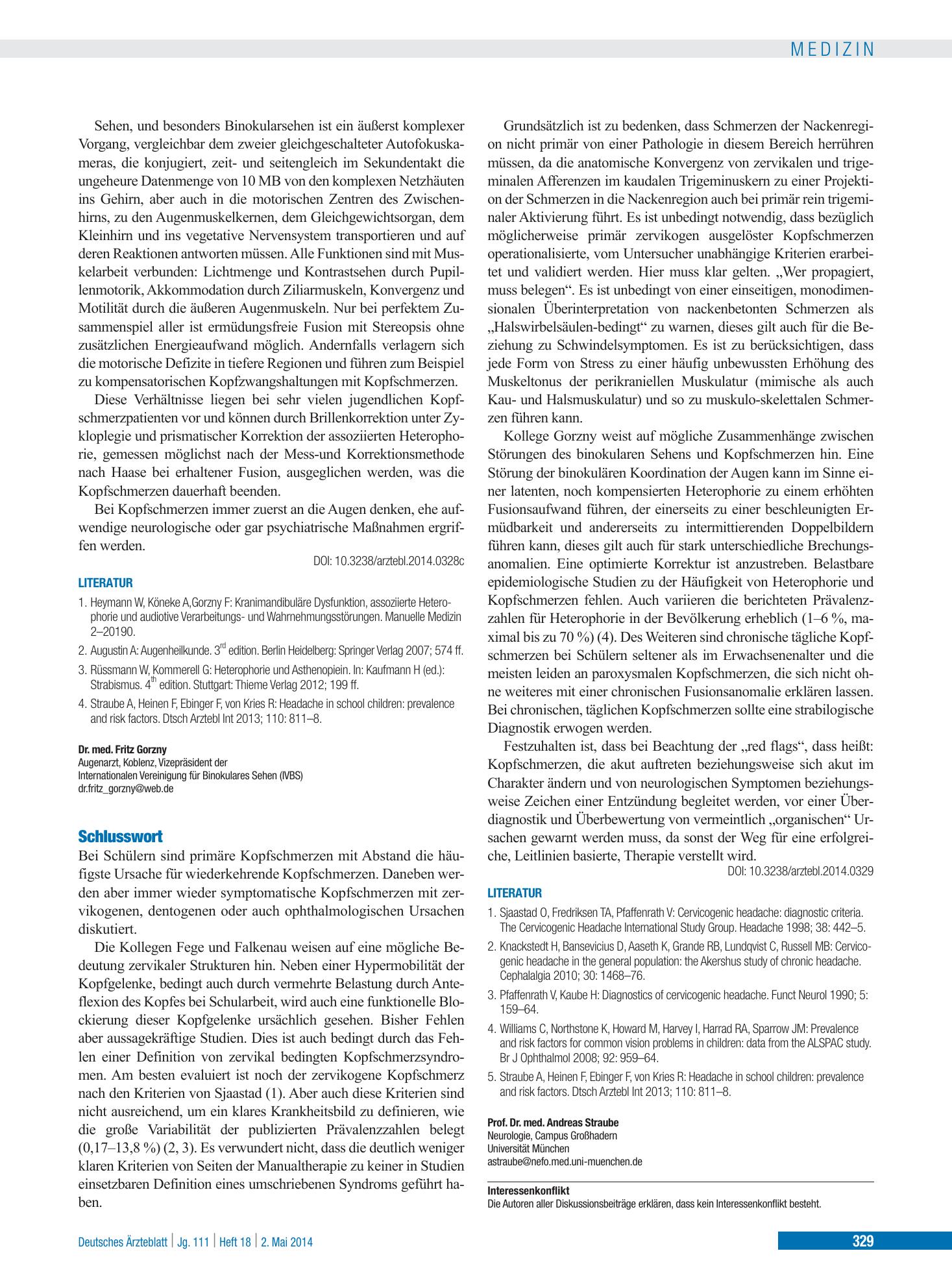 Vorschauseite 1: Schlusswort – Deutsches Ärzteblatt
