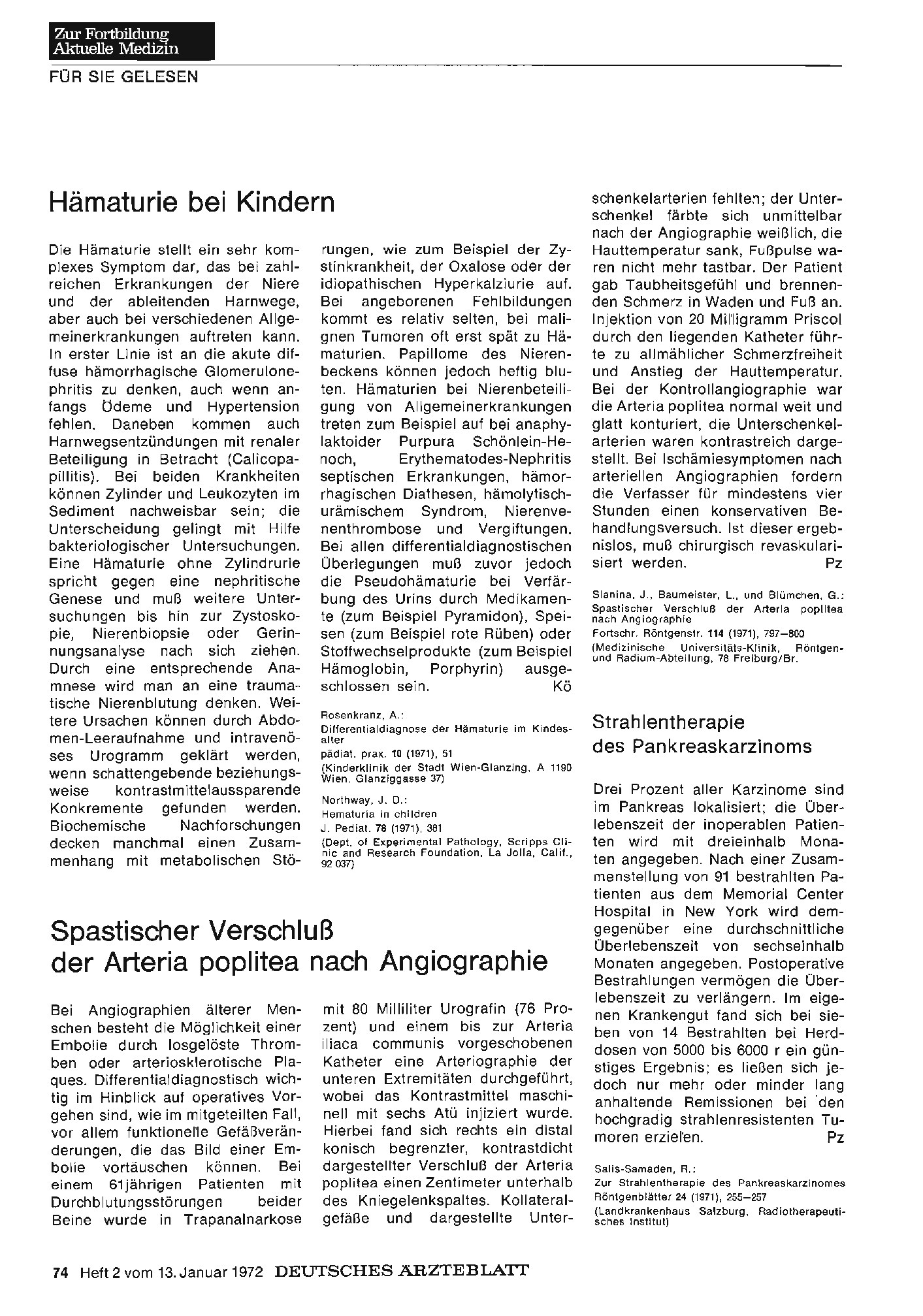 Vorschauseite 1: Strahlentherapie des Pankreaskarzinoms