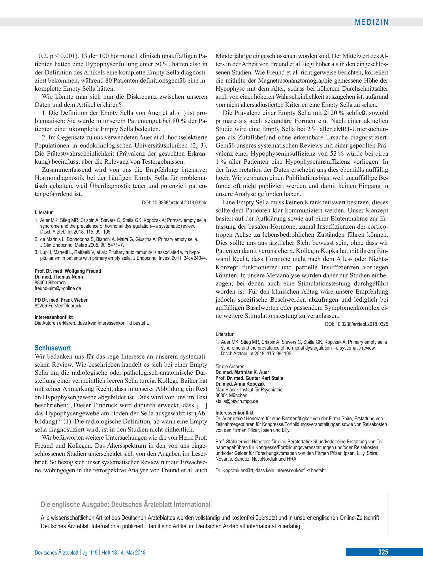 Vorschauseite 1: Schlusswort – Deutsches Ärzteblatt