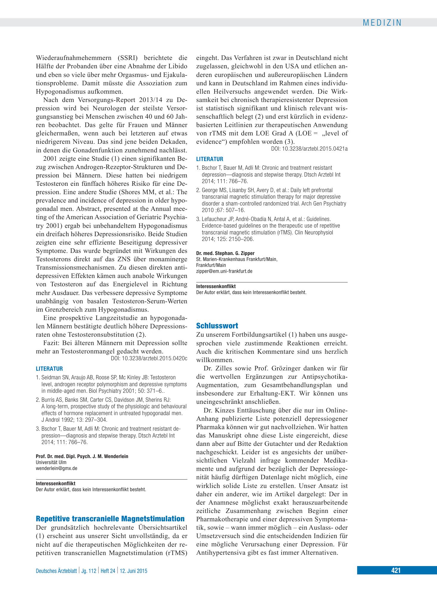 Vorschauseite 1: Schlusswort – Deutsches Ärzteblatt