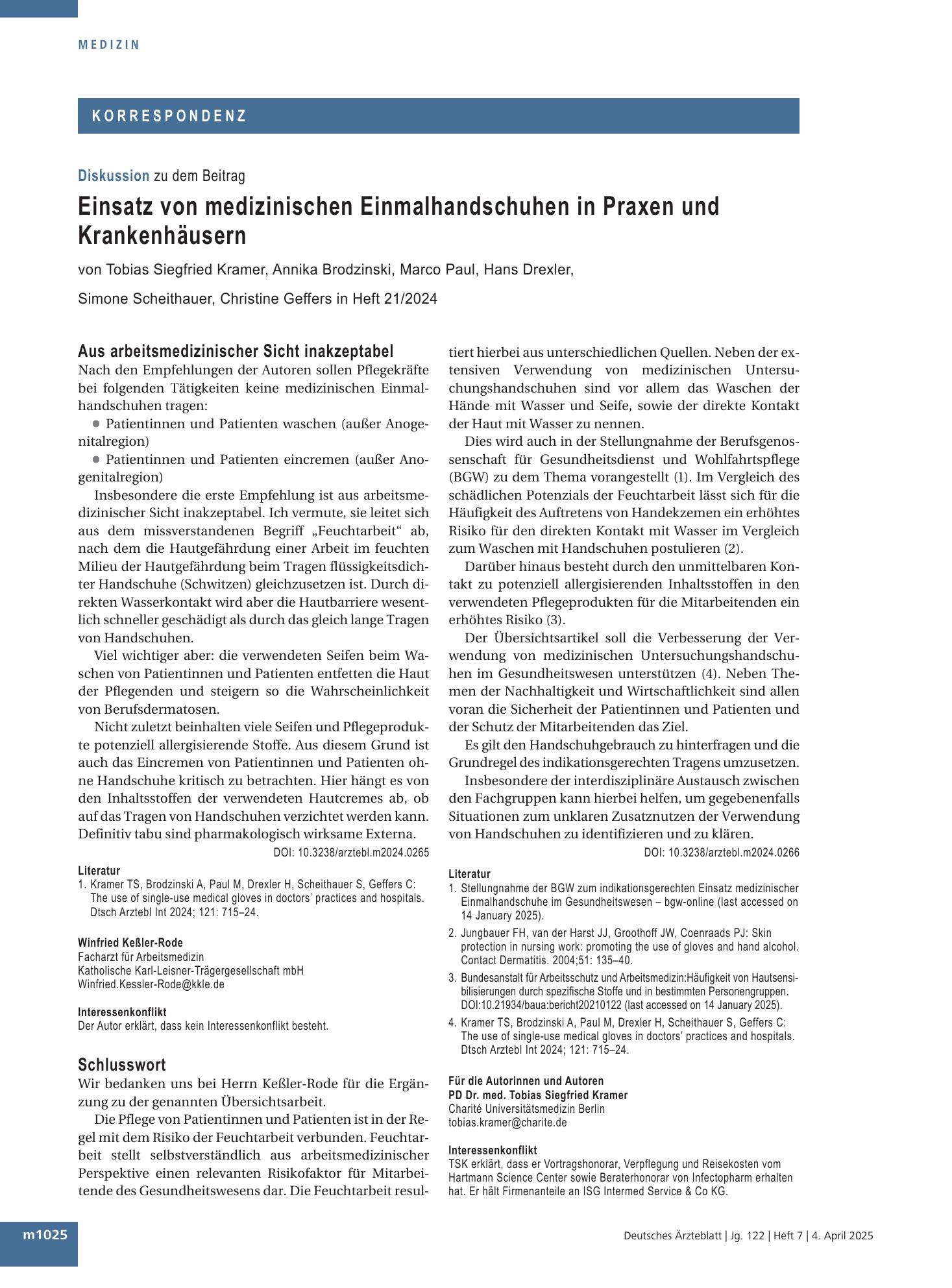 Vorschauseite 1: Schlusswort – Deutsches Ärzteblatt