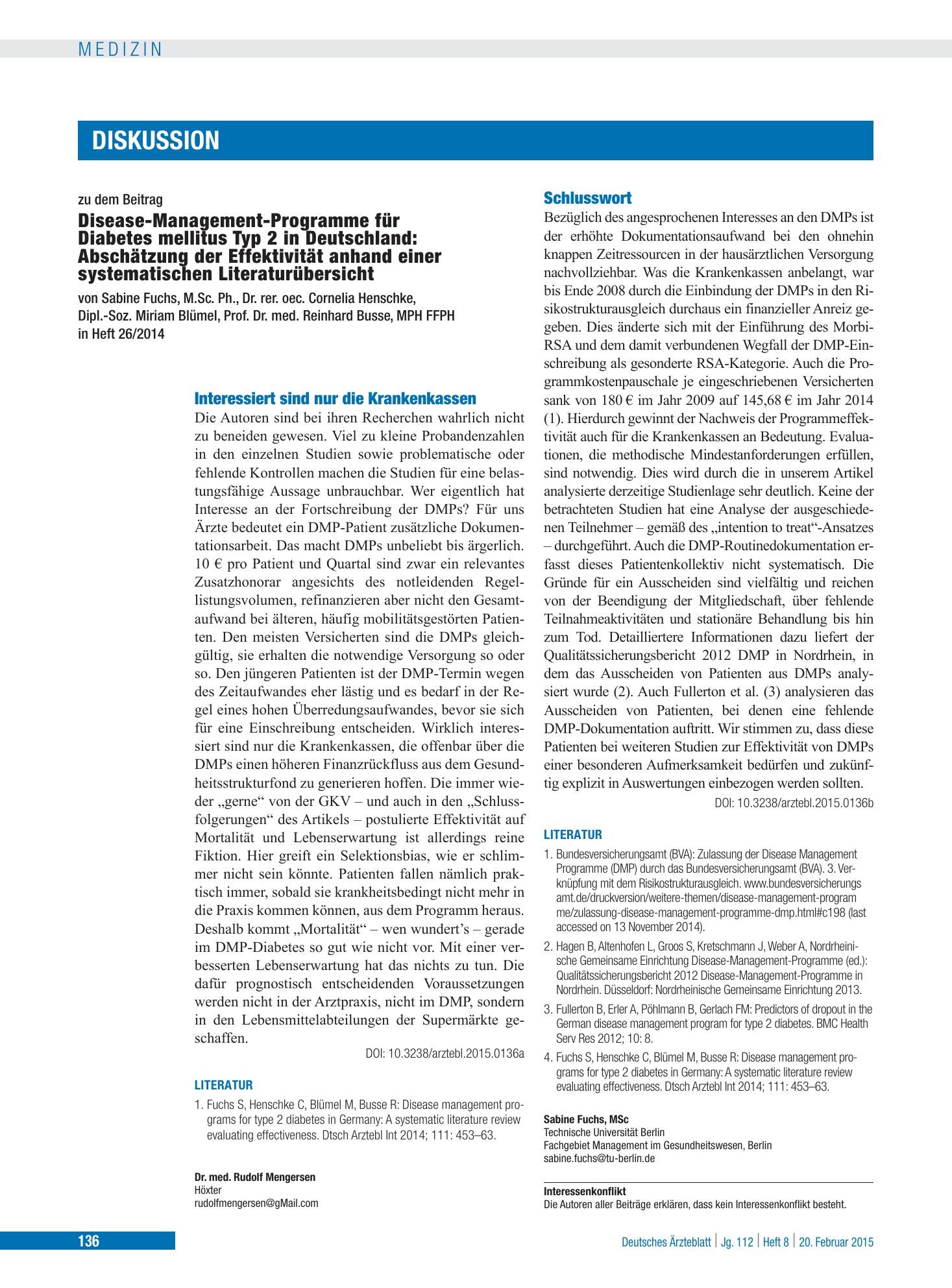 Vorschauseite 1: Schlusswort – Deutsches Ärzteblatt
