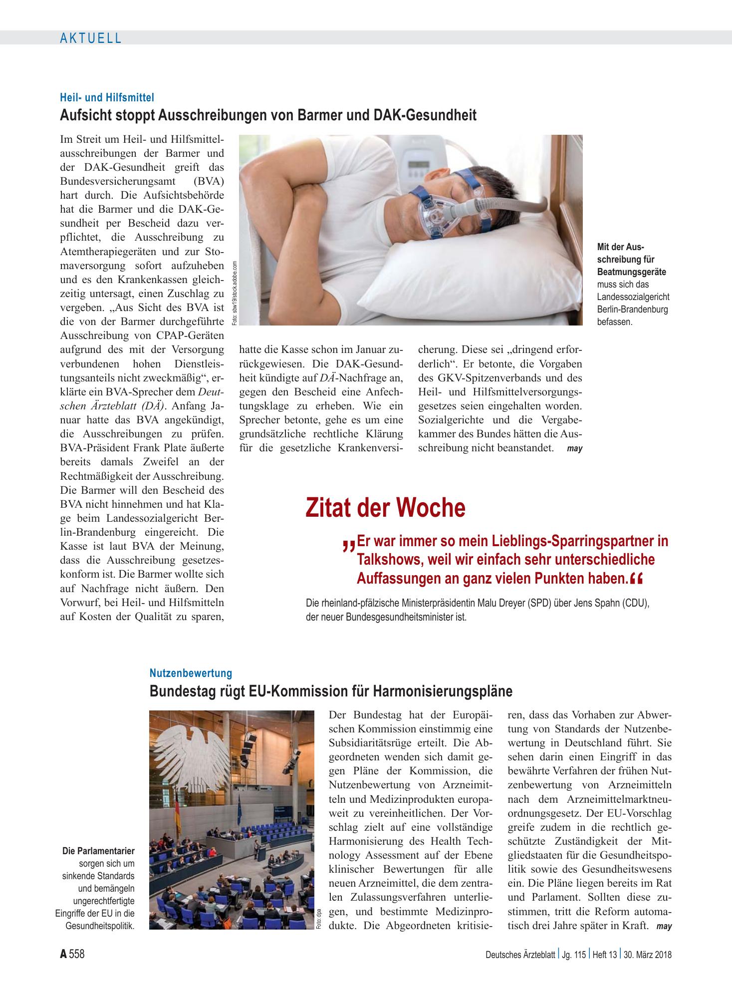 Vorschauseite 1: Zitat der Woche – Deutsches Ärzteblatt