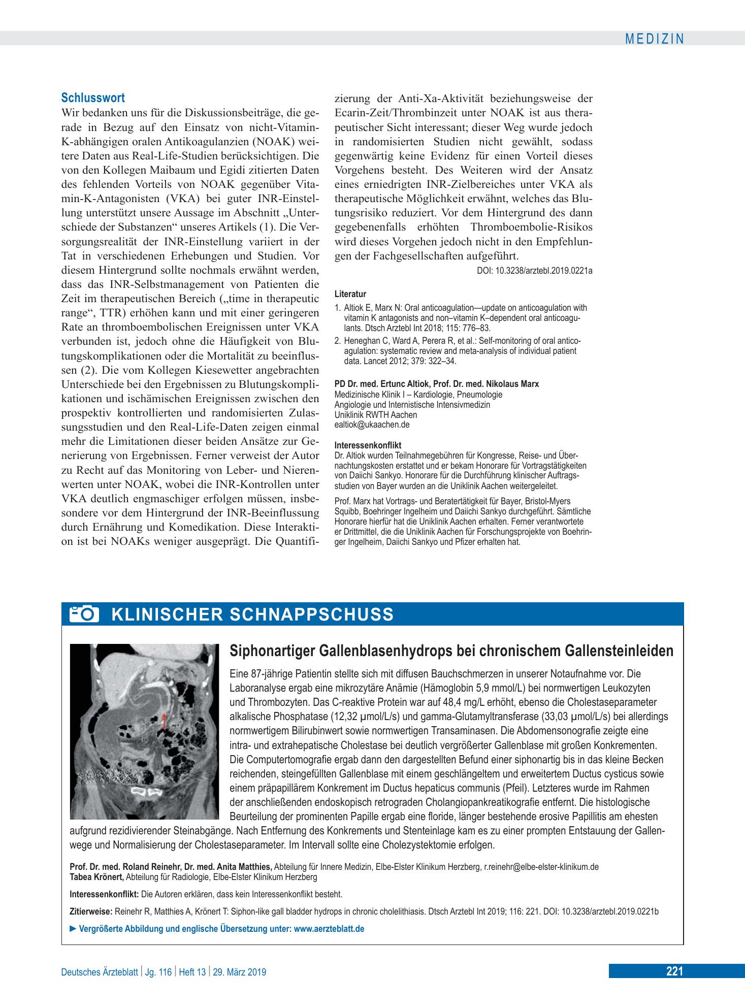 Vorschauseite 1: Schlusswort – Deutsches Ärzteblatt