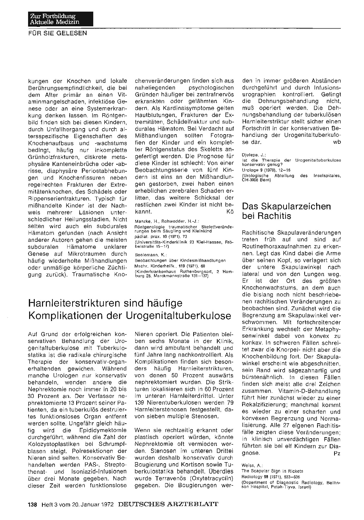Vorschauseite 1: Das Skapularzeichen bei Rachitis