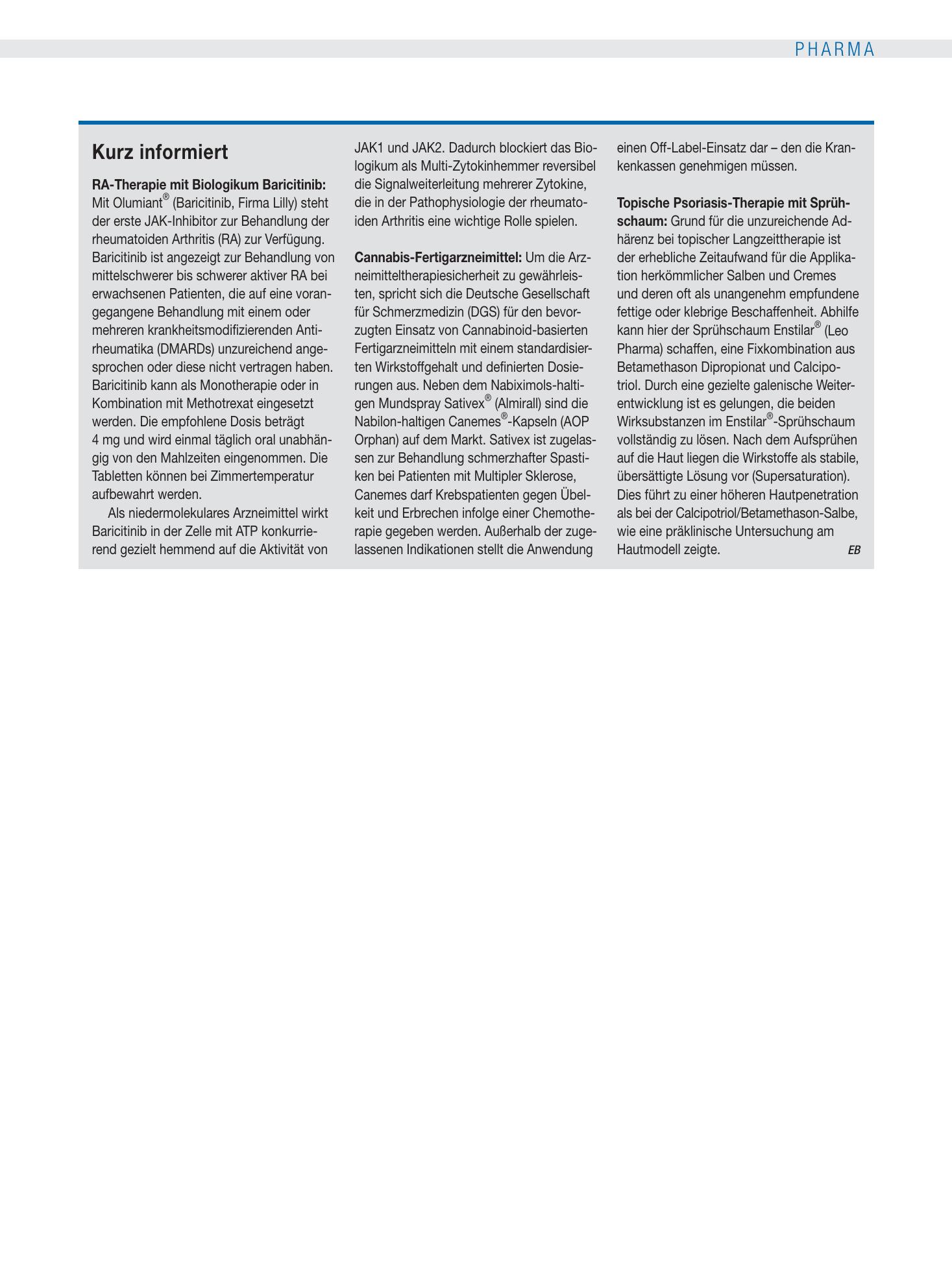 Vorschauseite 1: Kurz informiert – Deutsches Ärzteblatt
