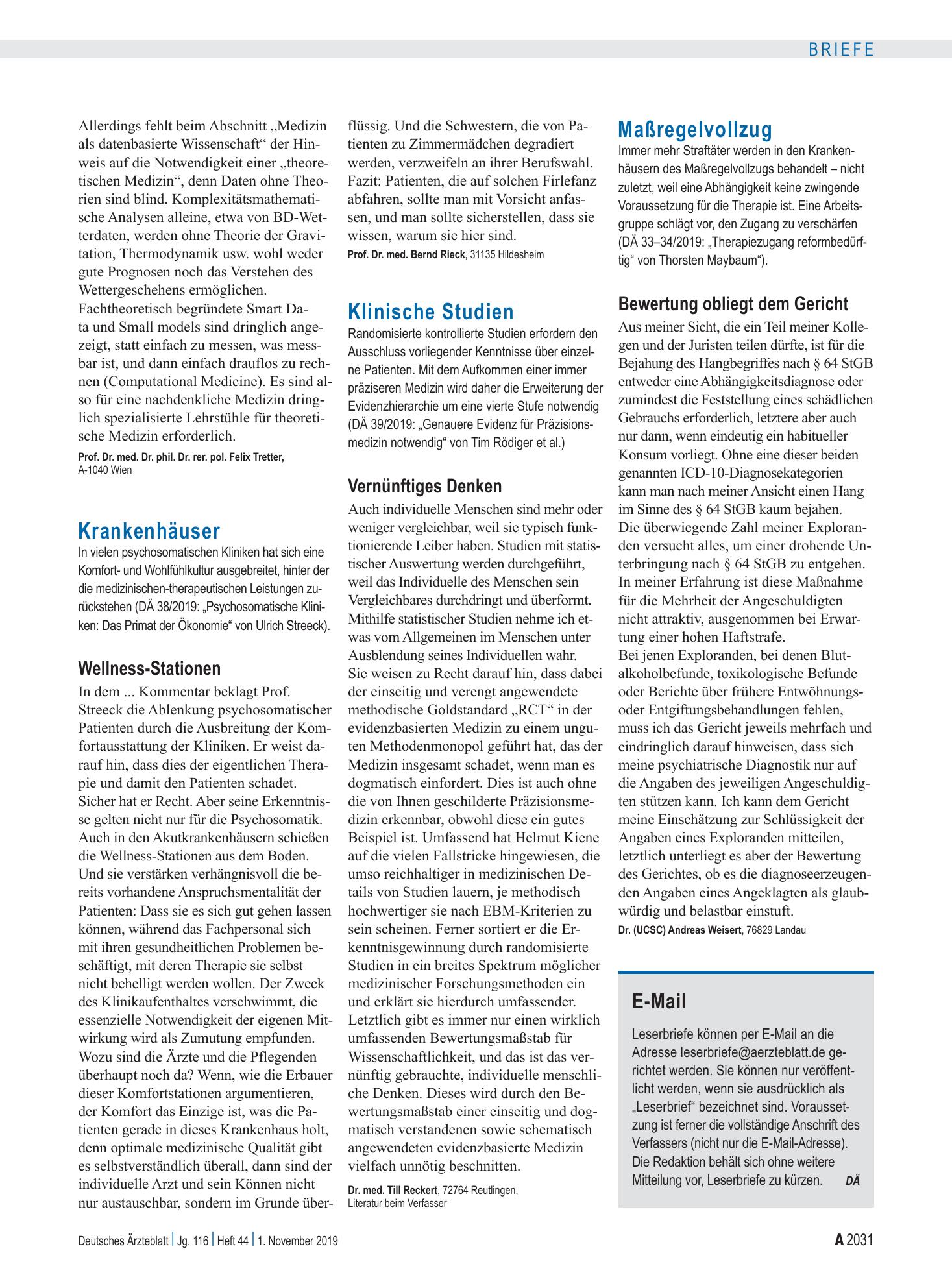 Vorschauseite 1: Krankenhäuser: Wellness-Stationen – Deutsches Ärzteblatt
