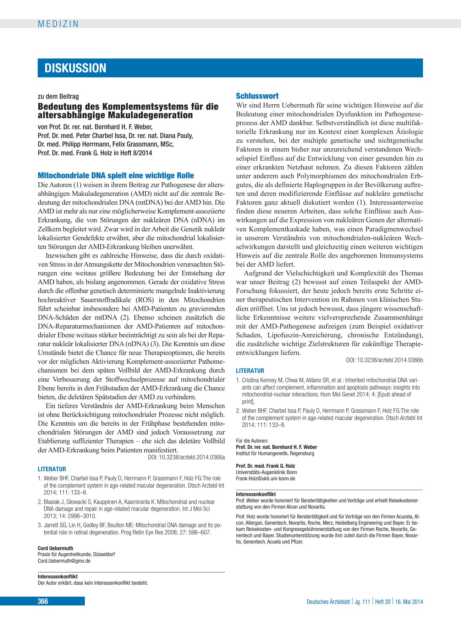 Vorschauseite 1: Schlusswort – Deutsches Ärzteblatt