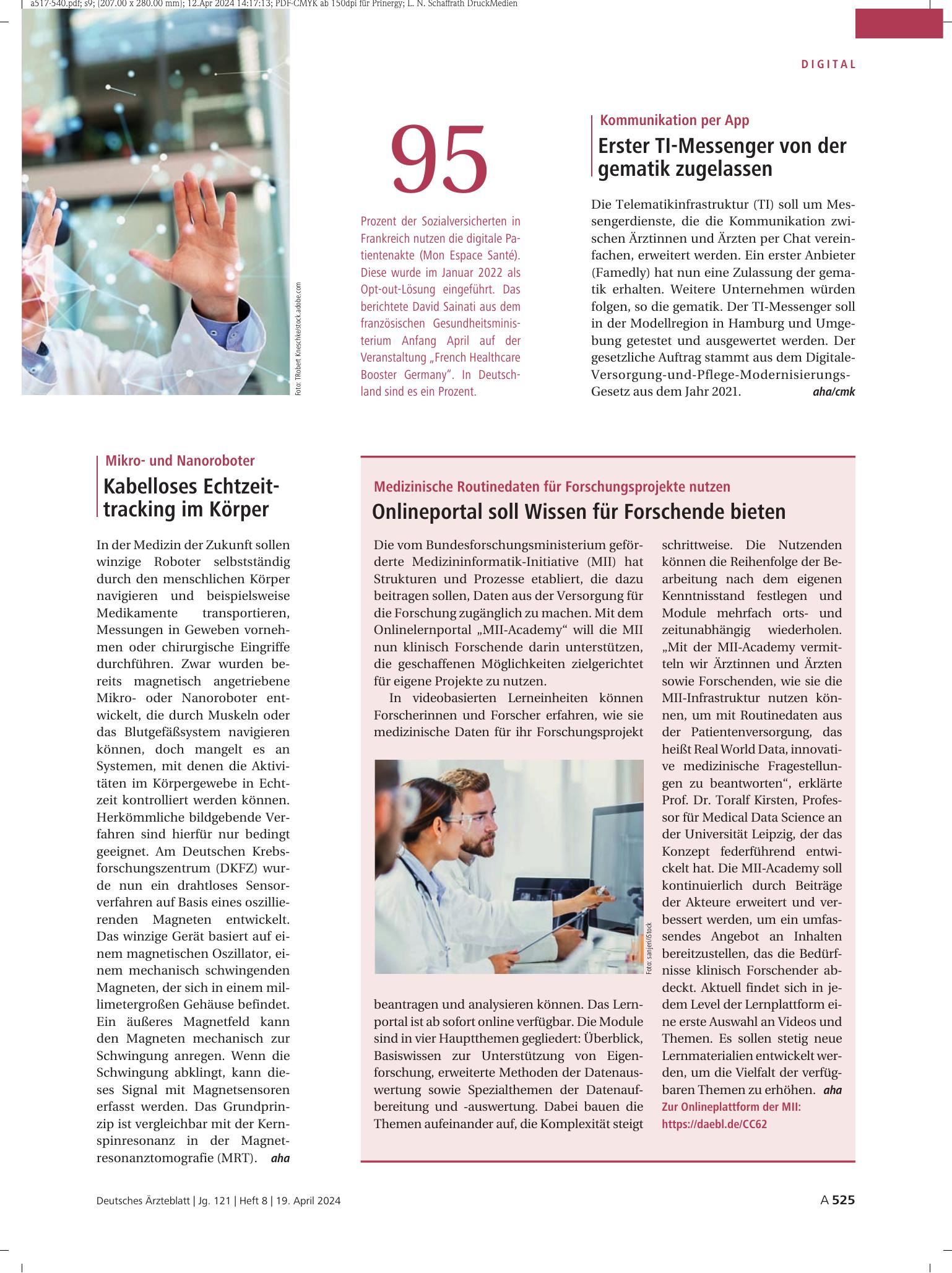 Vorschauseite 1: Zahl der Woche – Deutsches Ärzteblatt