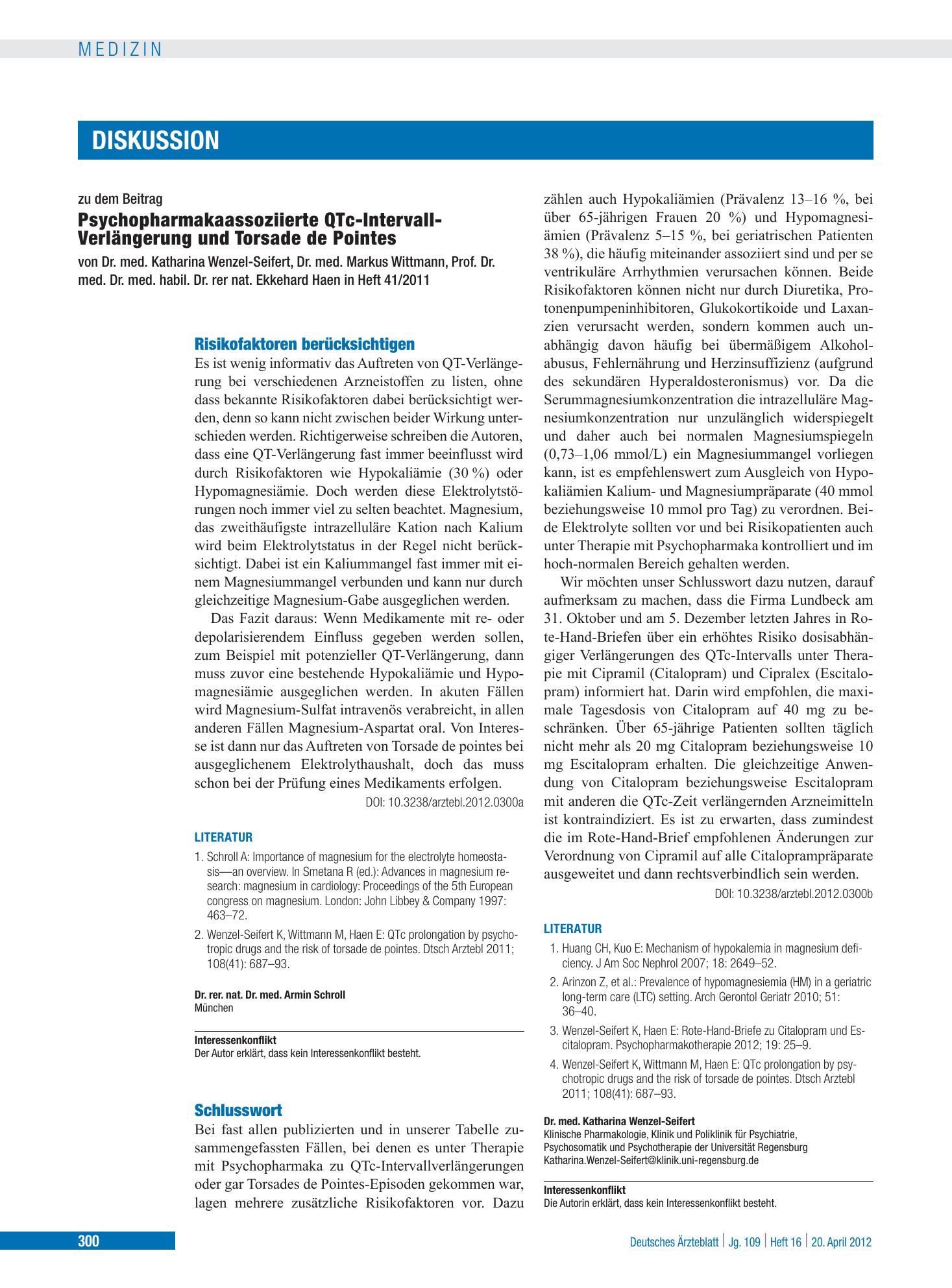 Vorschauseite 1: Schlusswort – Deutsches Ärzteblatt