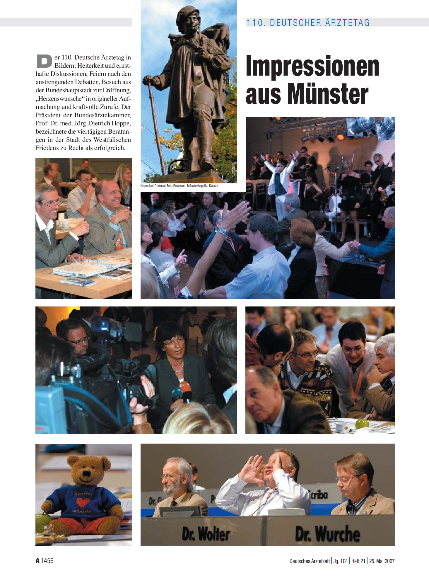 Vorschauseite 1: Impressionen aus Münster – Deutsches Ärzteblatt