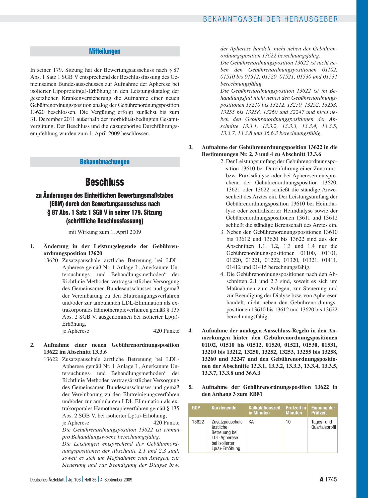 Vorschauseite 1: Mitteilungen – Deutsches Ärzteblatt