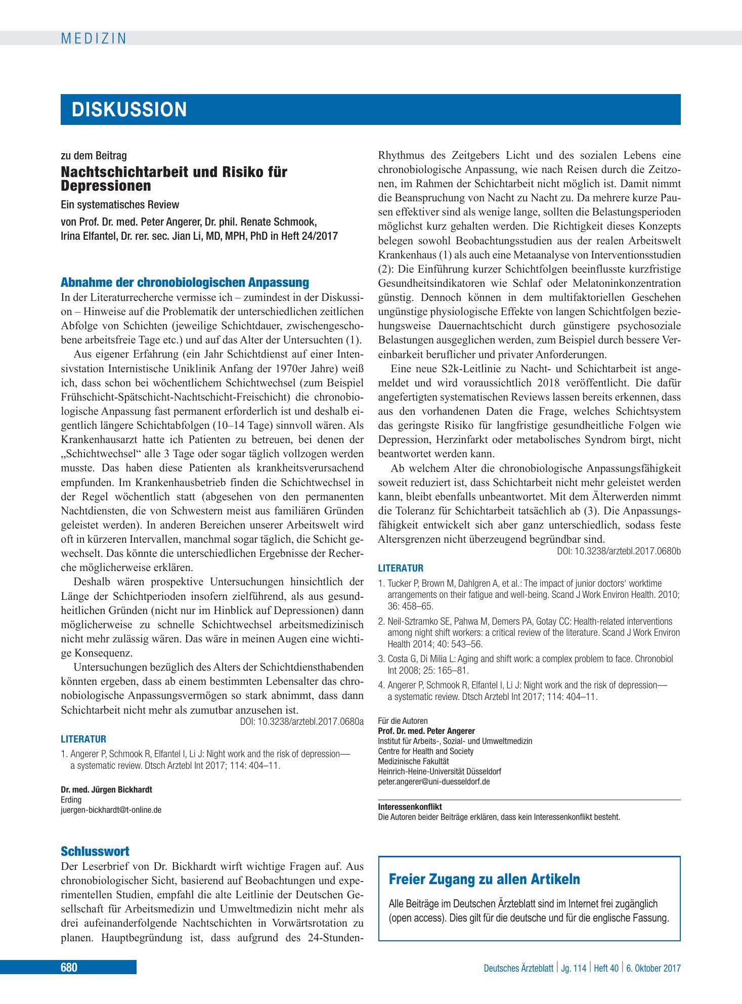 Vorschauseite 1: Schlusswort – Deutsches Ärzteblatt