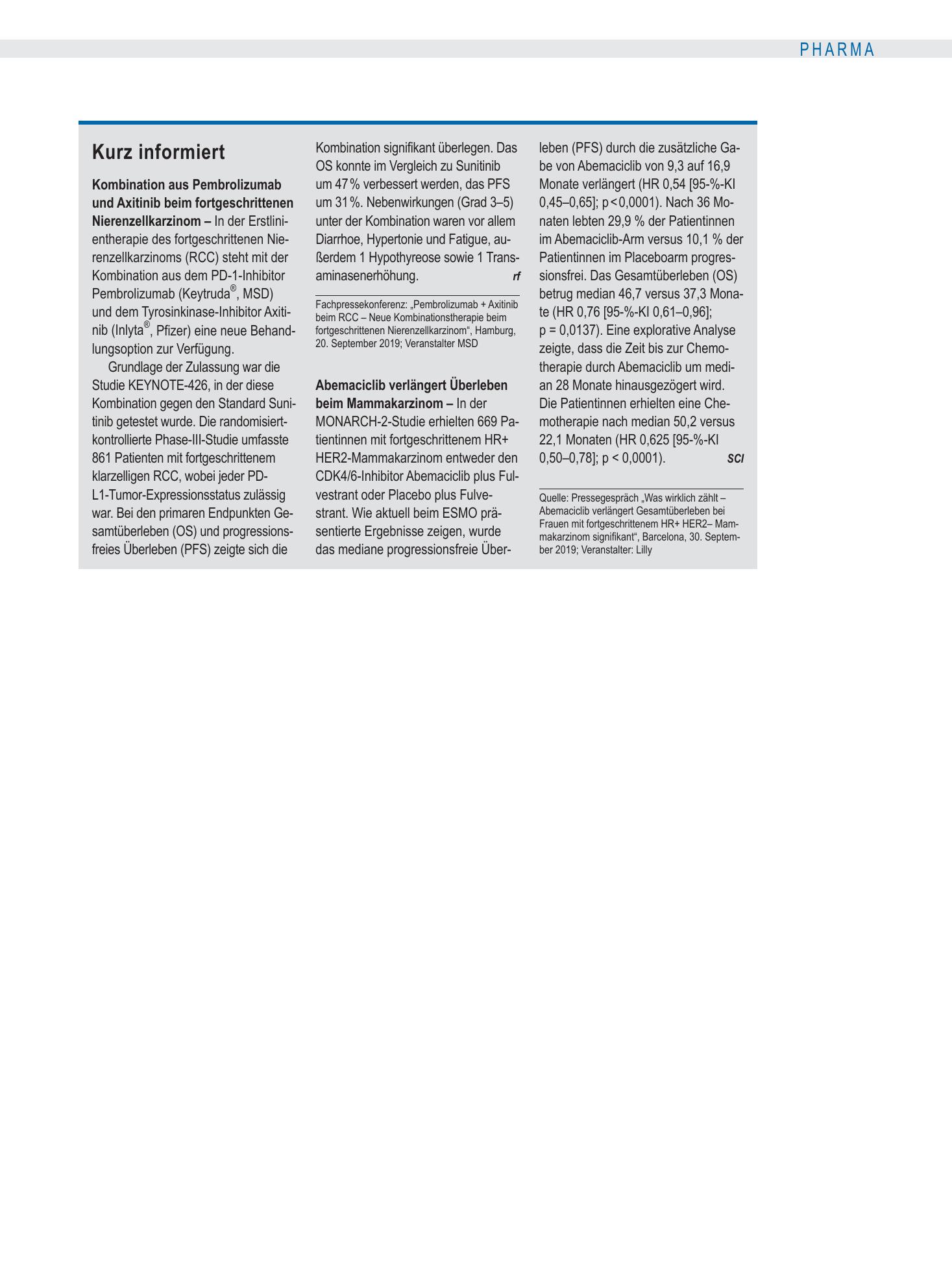 Vorschauseite 1: Kurz informiert – Deutsches Ärzteblatt