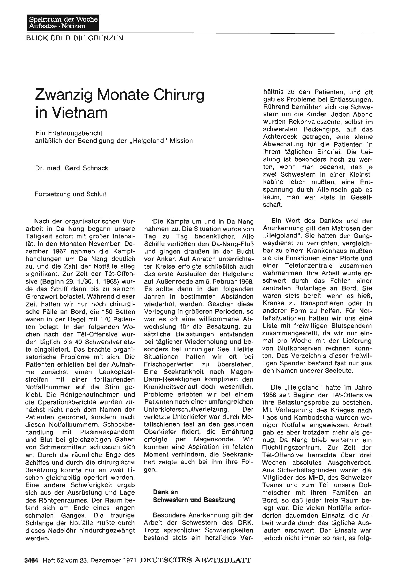 Vorschauseite 1: Zwanzig Monate Chirurg in Vietnam
