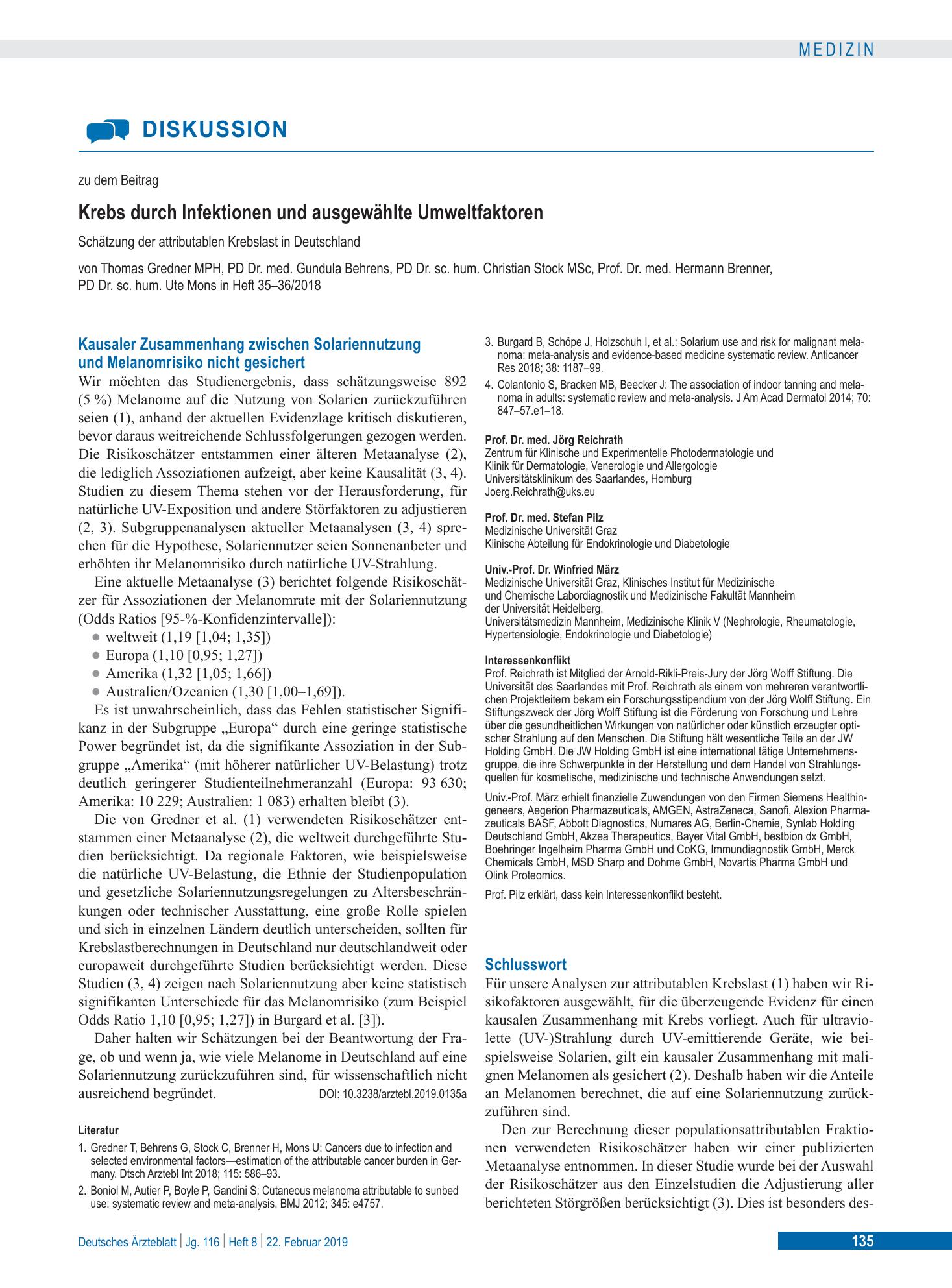 Vorschauseite 1: Schlusswort – Deutsches Ärzteblatt