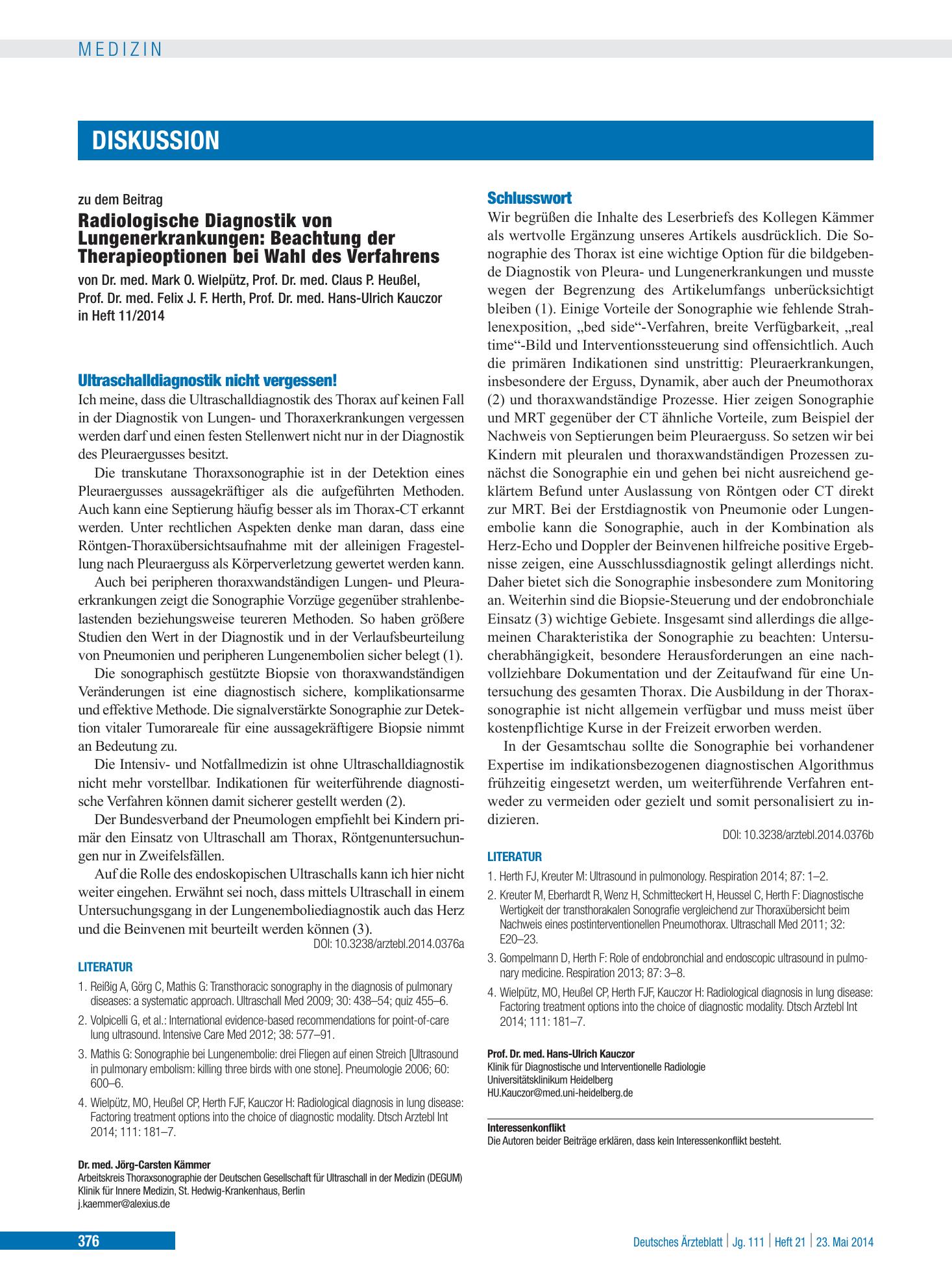 Vorschauseite 1: Schlusswort – Deutsches Ärzteblatt