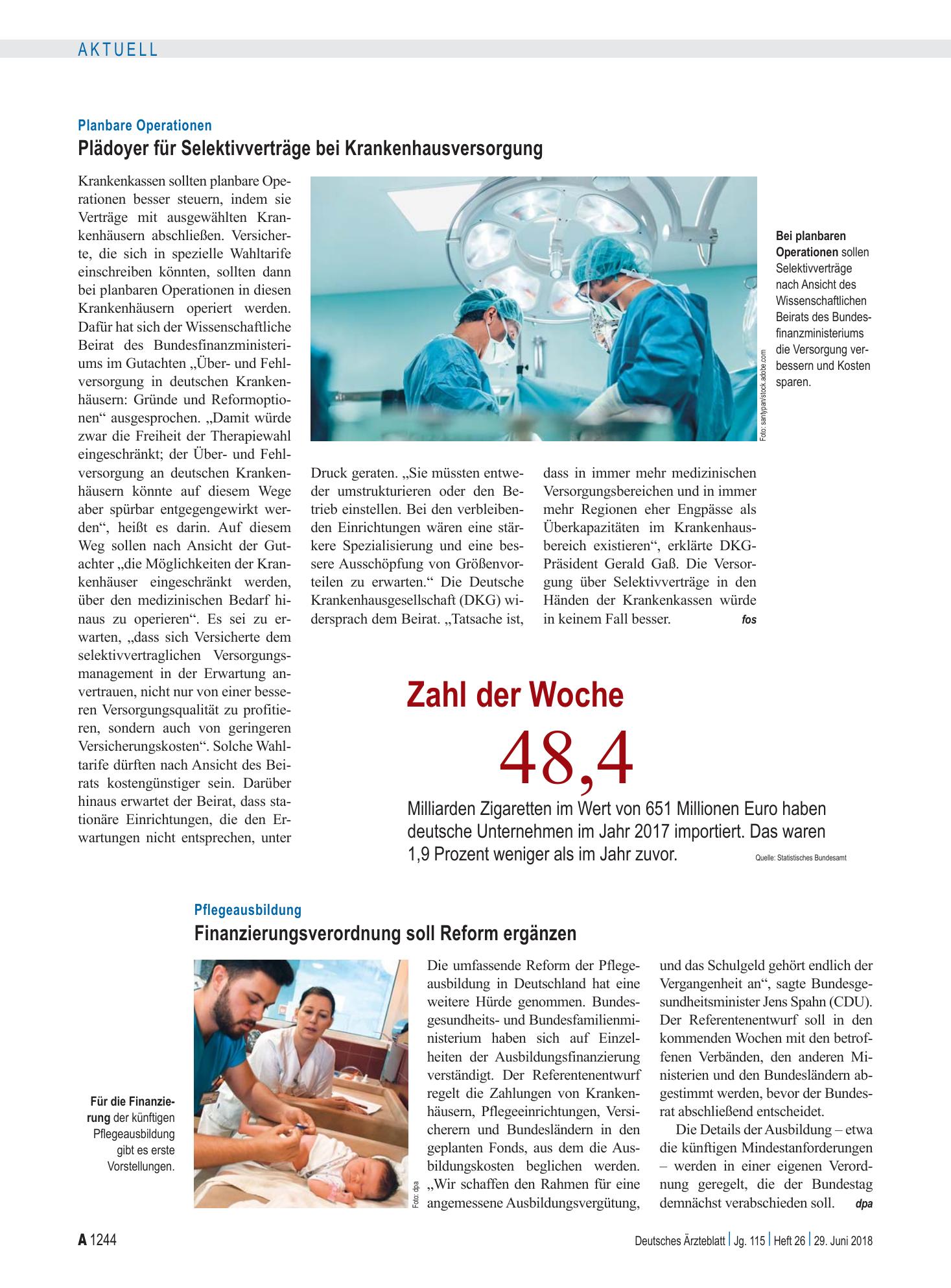 Vorschauseite 1: Zahl der Woche 48,4 – Deutsches Ärzteblatt