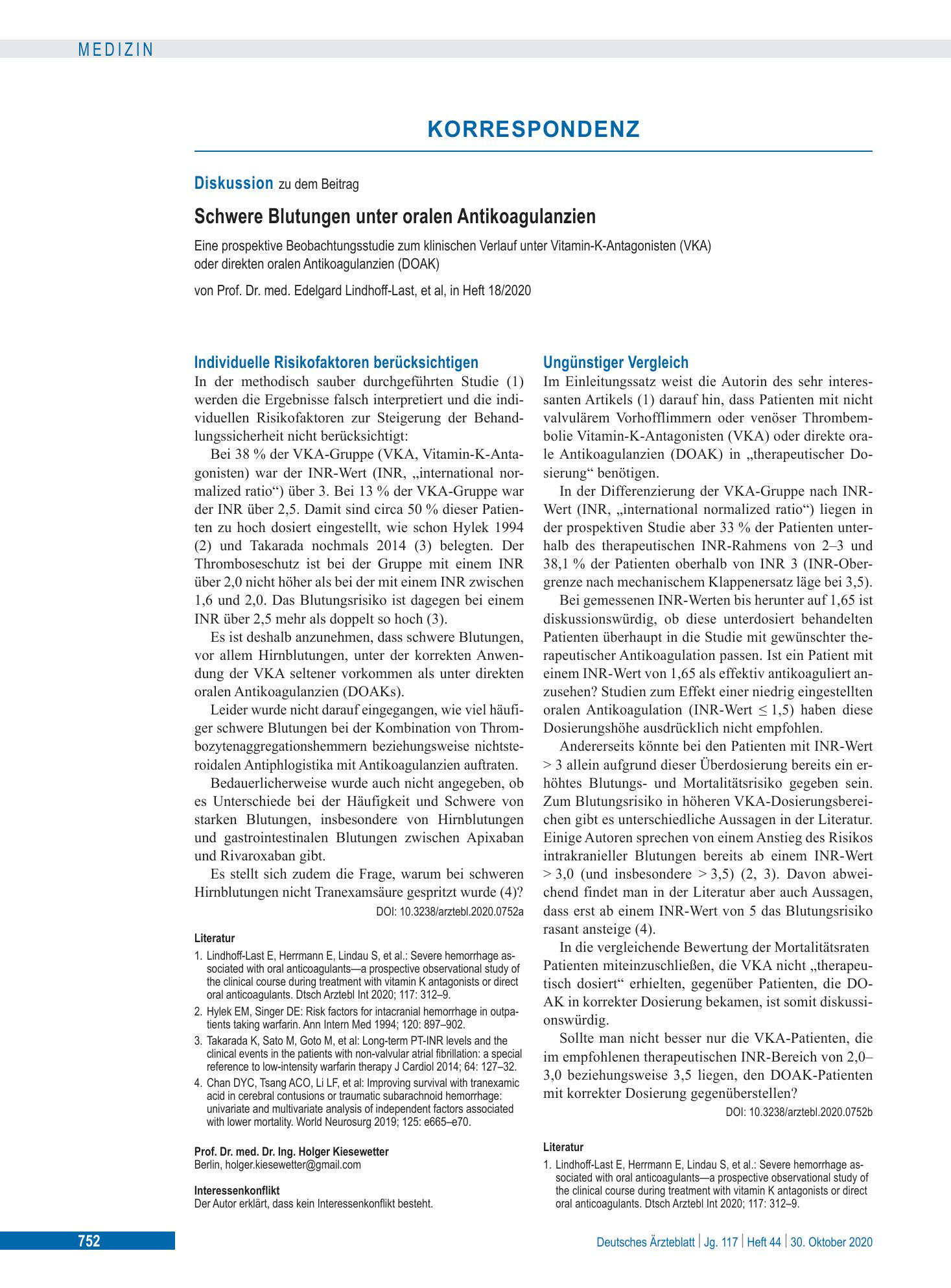 Vorschauseite 1: Ungünstiger Vergleich – Deutsches Ärzteblatt