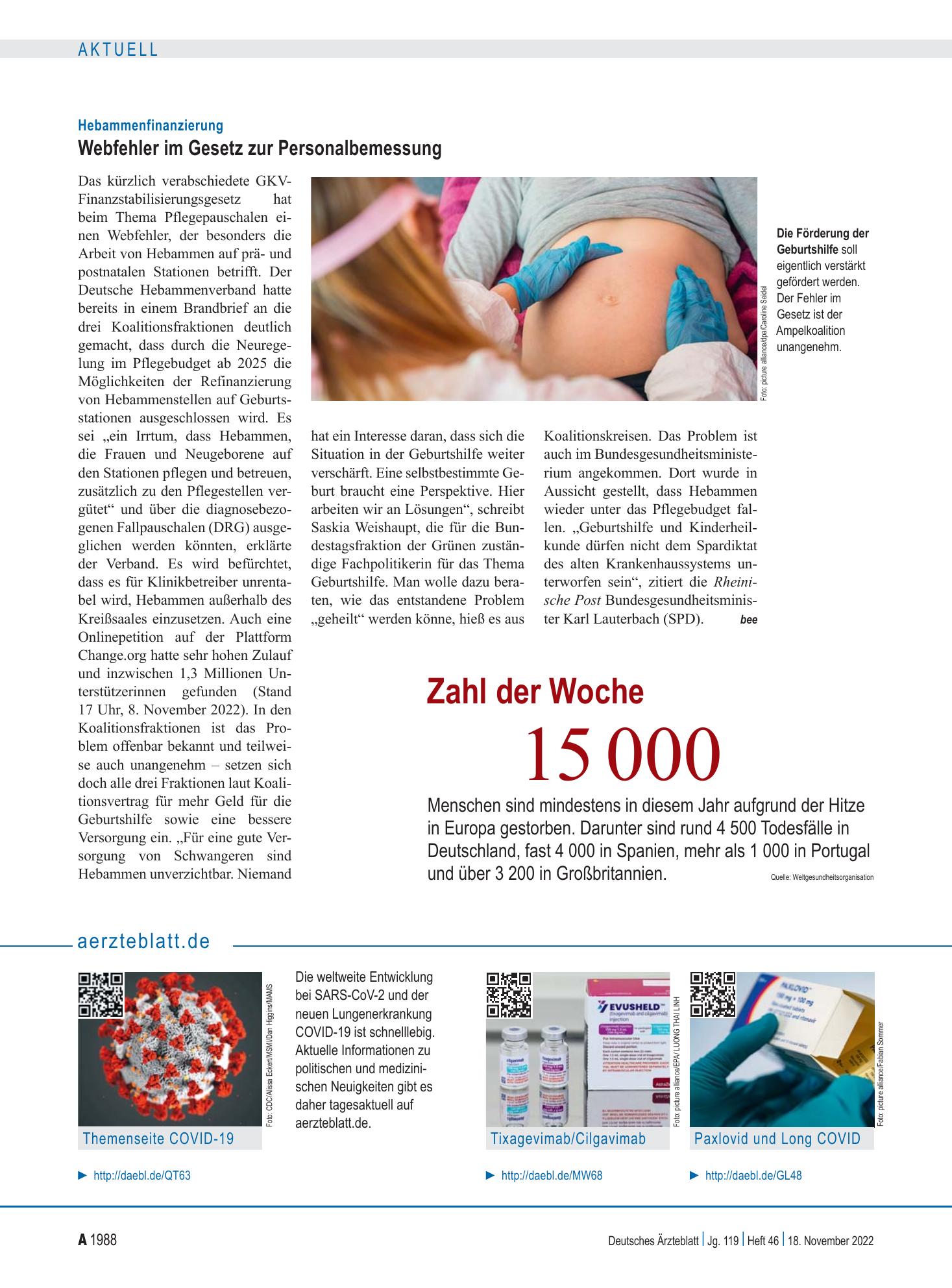 Vorschauseite 1: aerzteblatt.de – Deutsches Ärzteblatt