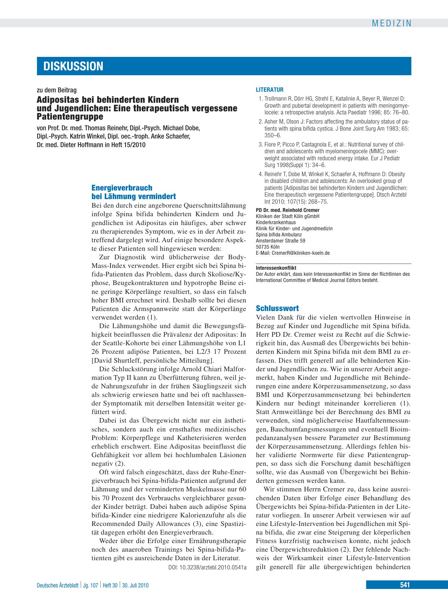 Vorschauseite 1: Schlusswort – Deutsches Ärzteblatt
