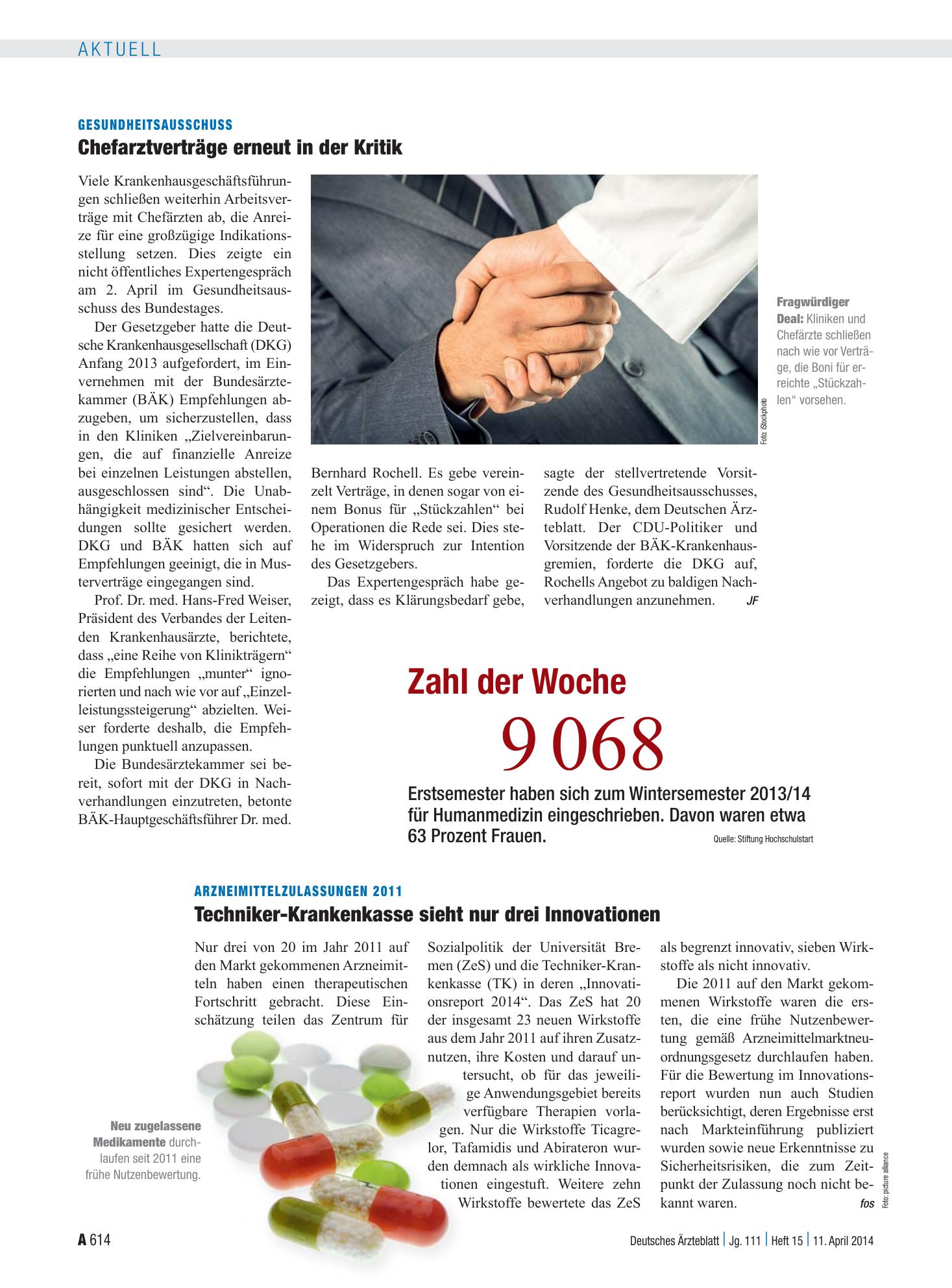 Vorschauseite 1: Zahl der Woche 9 068 – Deutsches Ärzteblatt
