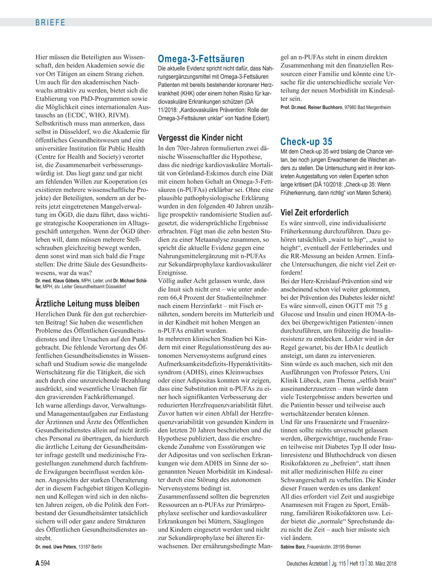 Vorschauseite 1: Check-up 35: Viel Zeit erforderlich – Deutsches Ärzteblatt