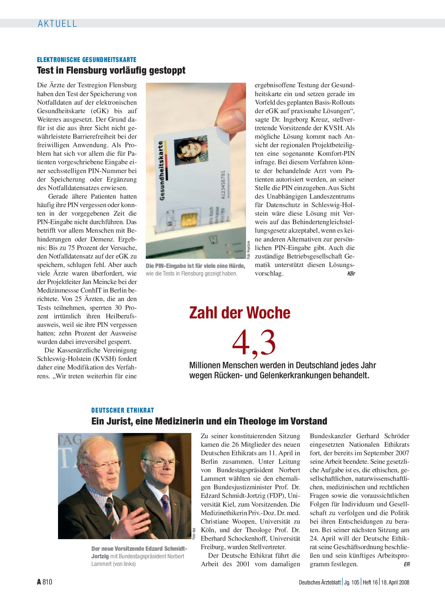 Vorschauseite 1: Zahl der Woche: 4,3 – Deutsches Ärzteblatt
