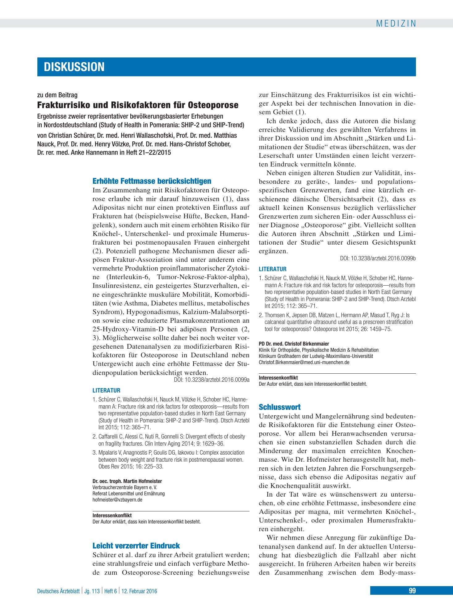 Vorschauseite 1: Schlusswort – Deutsches Ärzteblatt