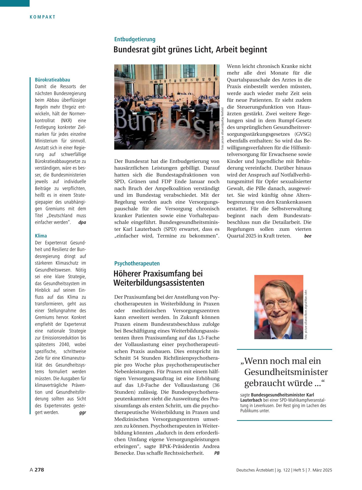 Vorschauseite 1: Zitat – Deutsches Ärzteblatt