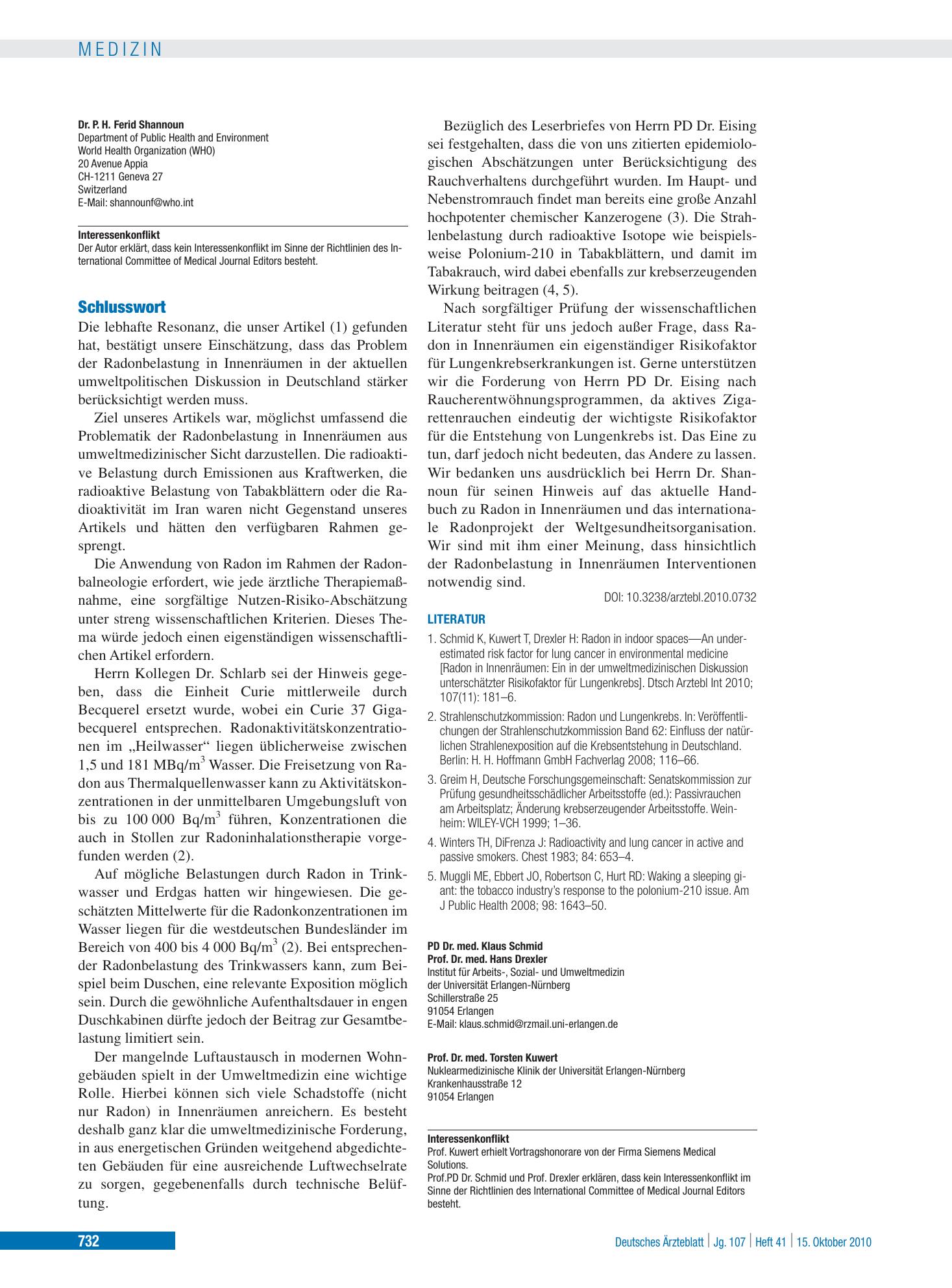 Vorschauseite 1: Schlusswort – Deutsches Ärzteblatt