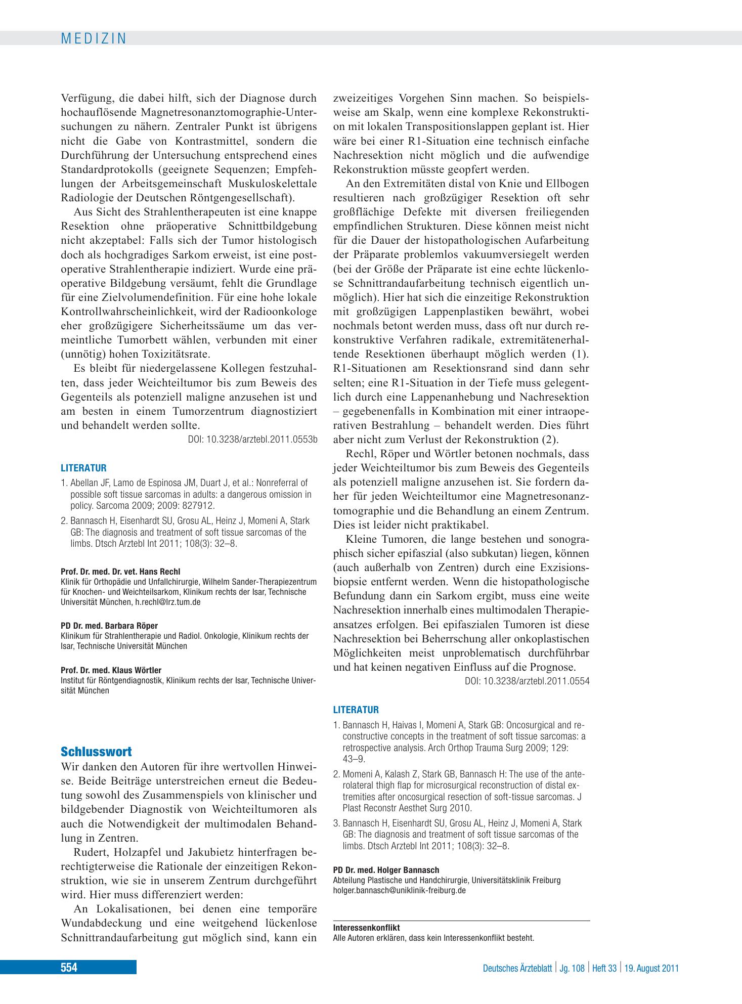 Vorschauseite 1: Schlusswort – Deutsches Ärzteblatt