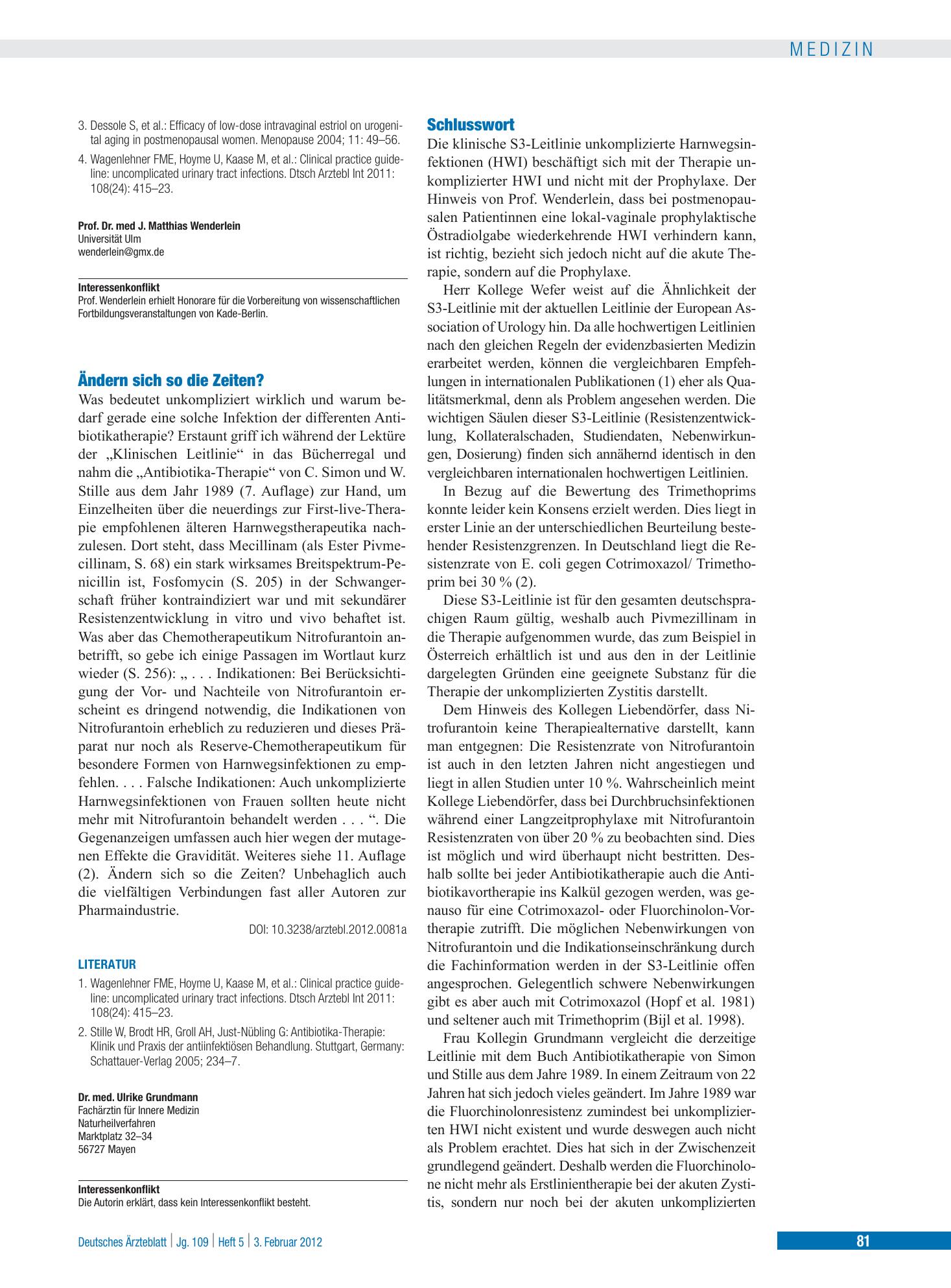 Vorschauseite 1: Schlusswort – Deutsches Ärzteblatt