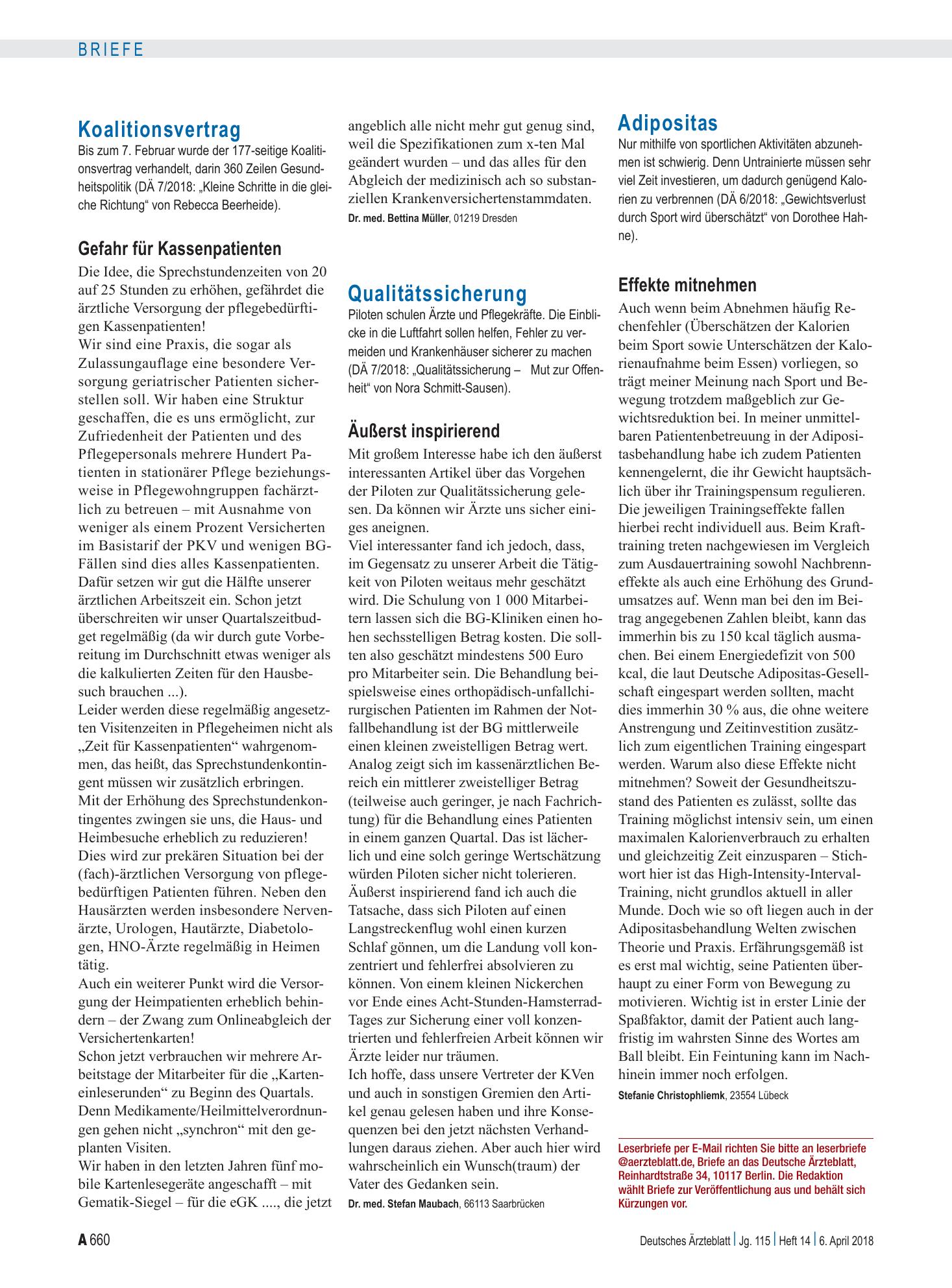 Vorschauseite 1: Adipositas: Effekte mitnehmen – Deutsches Ärzteblatt